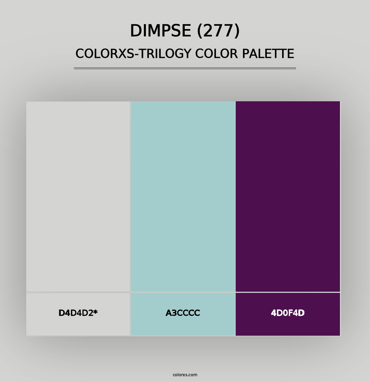 Dimpse (277) - Colorxs Trilogy Palette