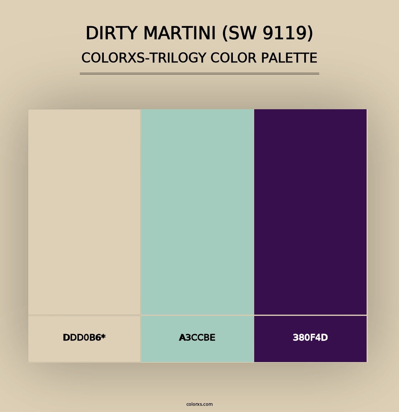 Dirty Martini (SW 9119) - Colorxs Trilogy Palette