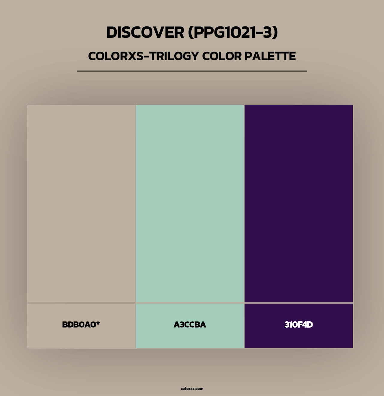 Discover (PPG1021-3) - Colorxs Trilogy Palette