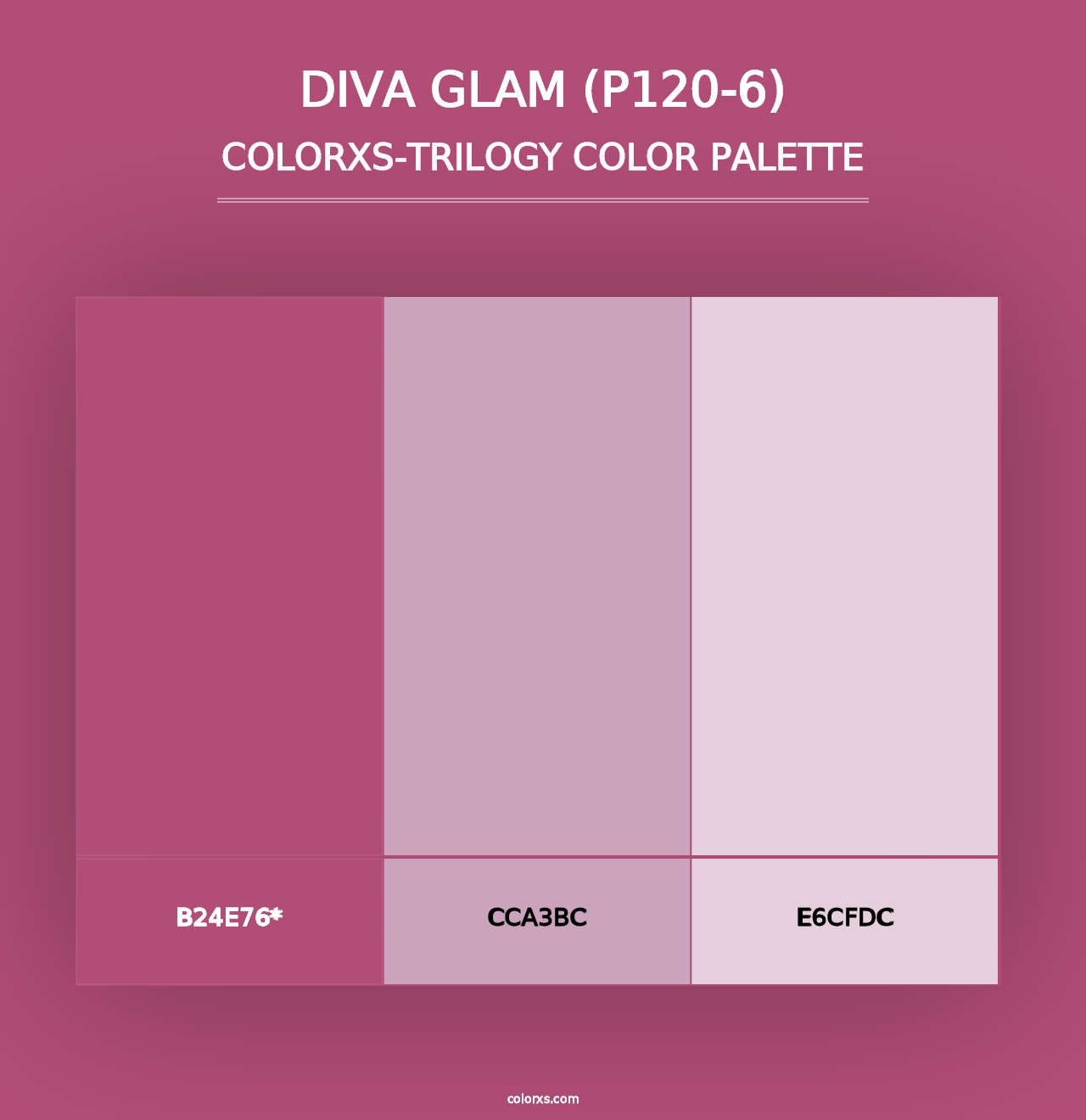 Diva Glam (P120-6) - Colorxs Trilogy Palette