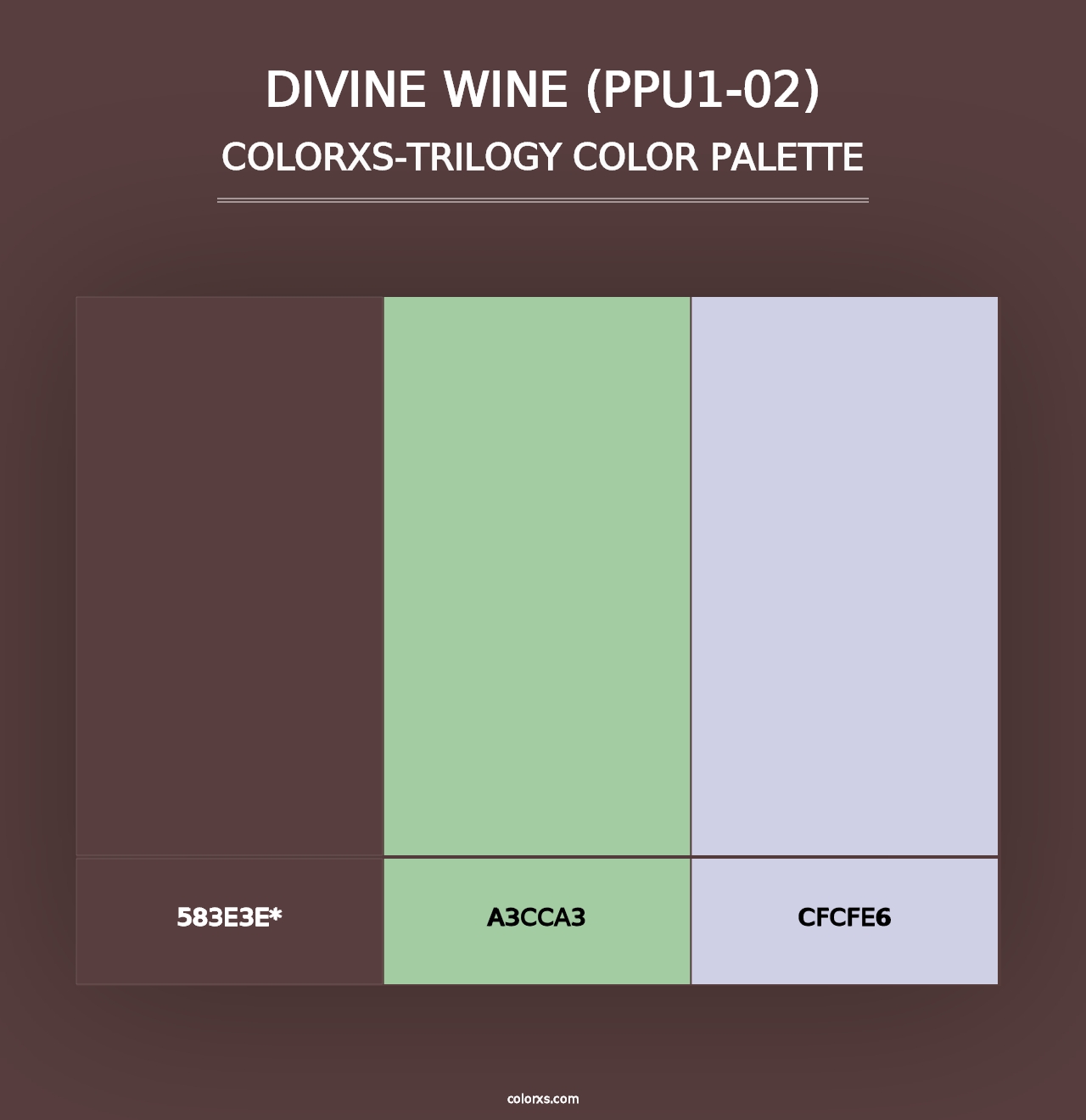 Divine Wine (PPU1-02) - Colorxs Trilogy Palette