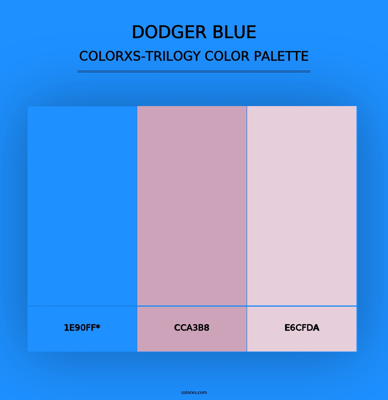 Dodger blue - Colorxs Trilogy Palette