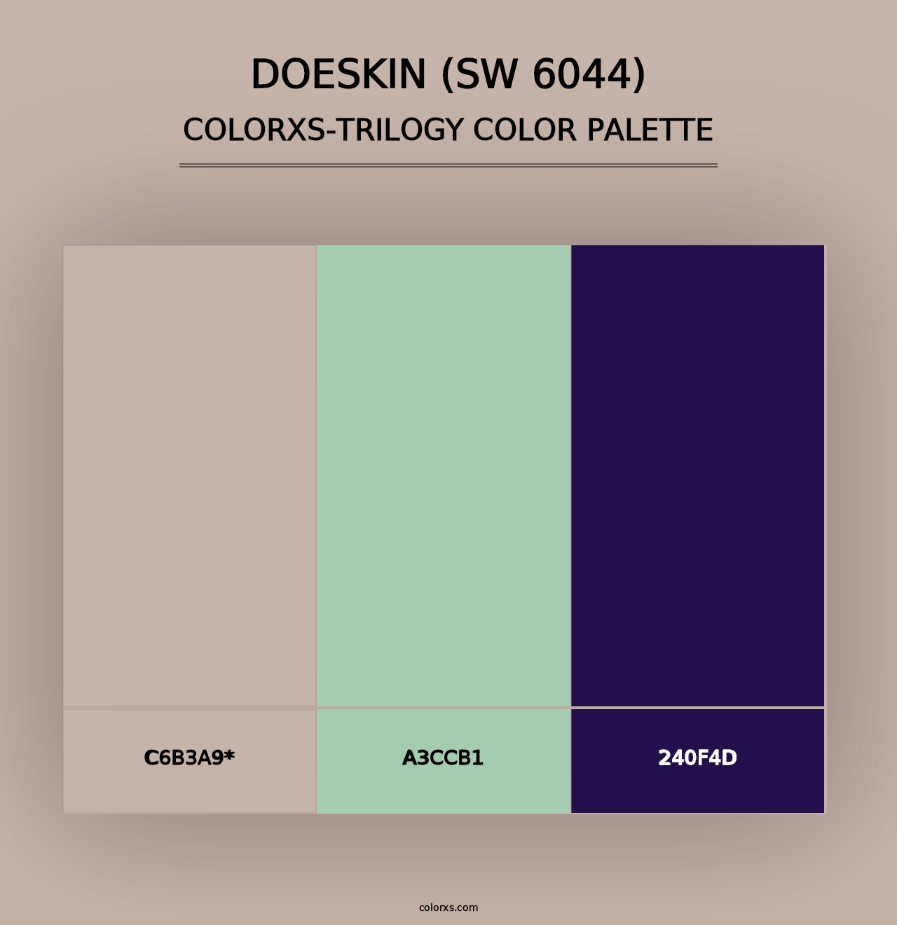 Doeskin (SW 6044) - Colorxs Trilogy Palette