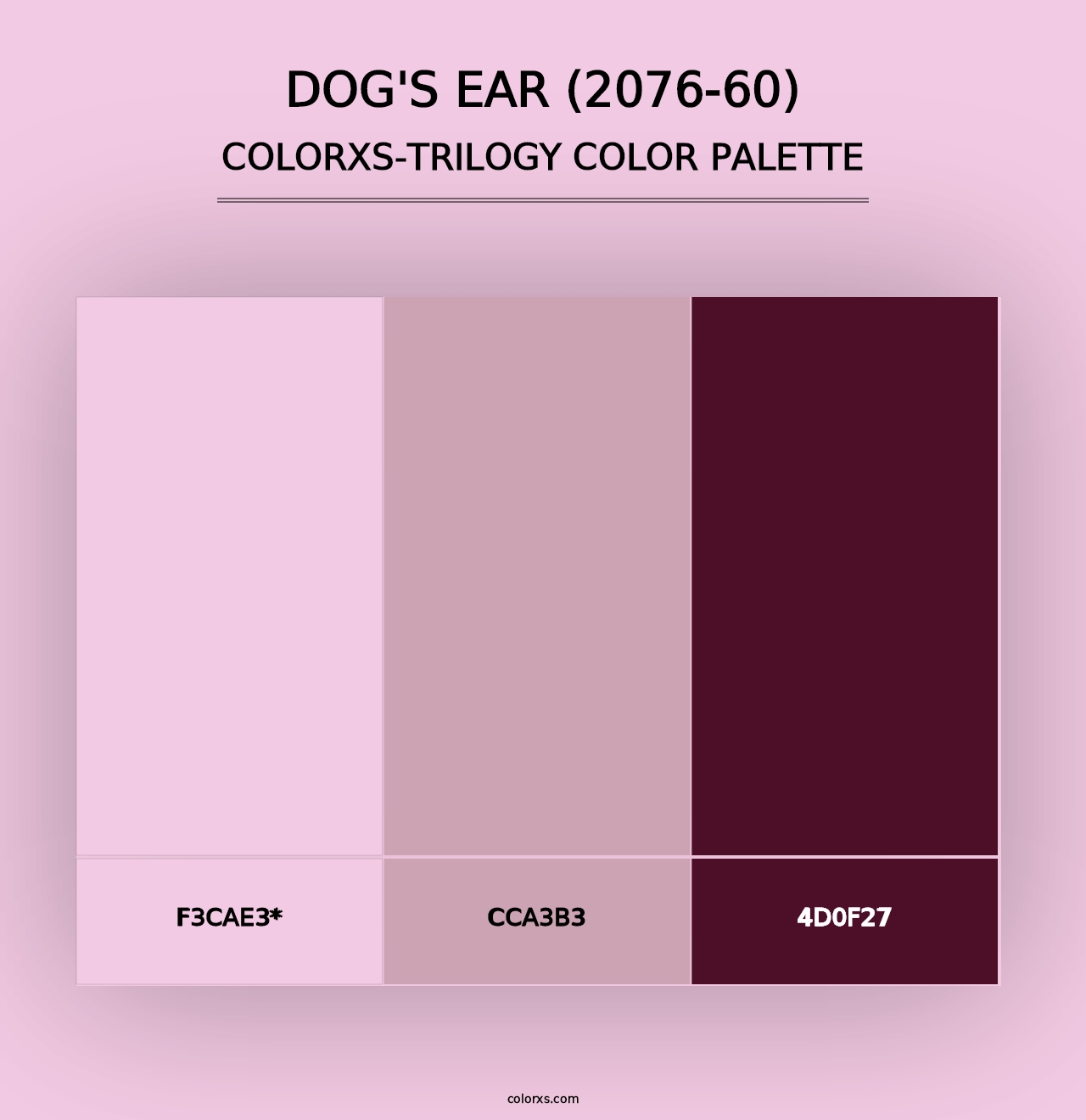 Dog's Ear (2076-60) - Colorxs Trilogy Palette