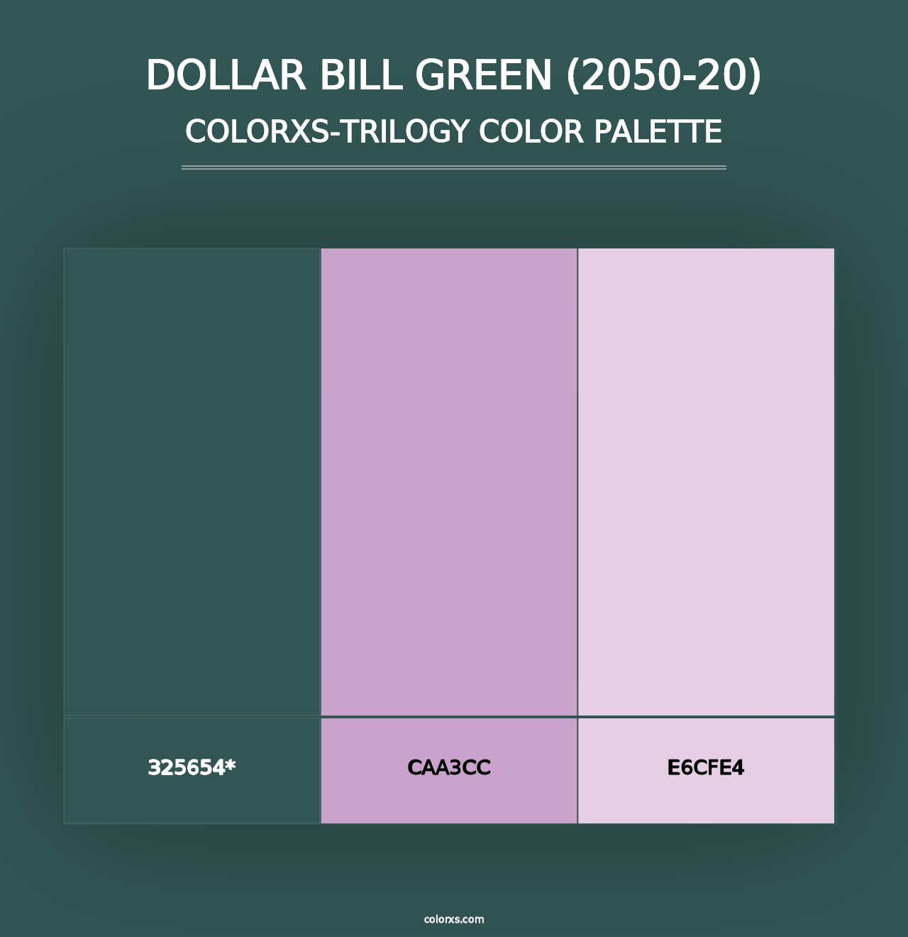 Dollar Bill Green (2050-20) - Colorxs Trilogy Palette