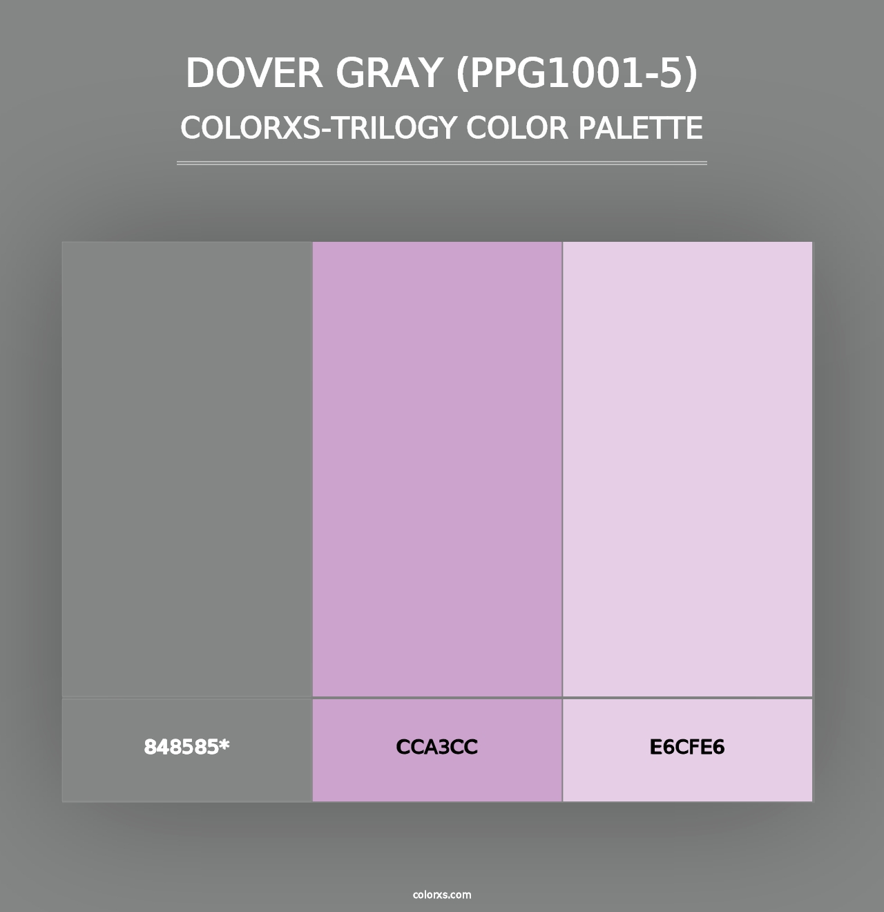 Dover Gray (PPG1001-5) - Colorxs Trilogy Palette