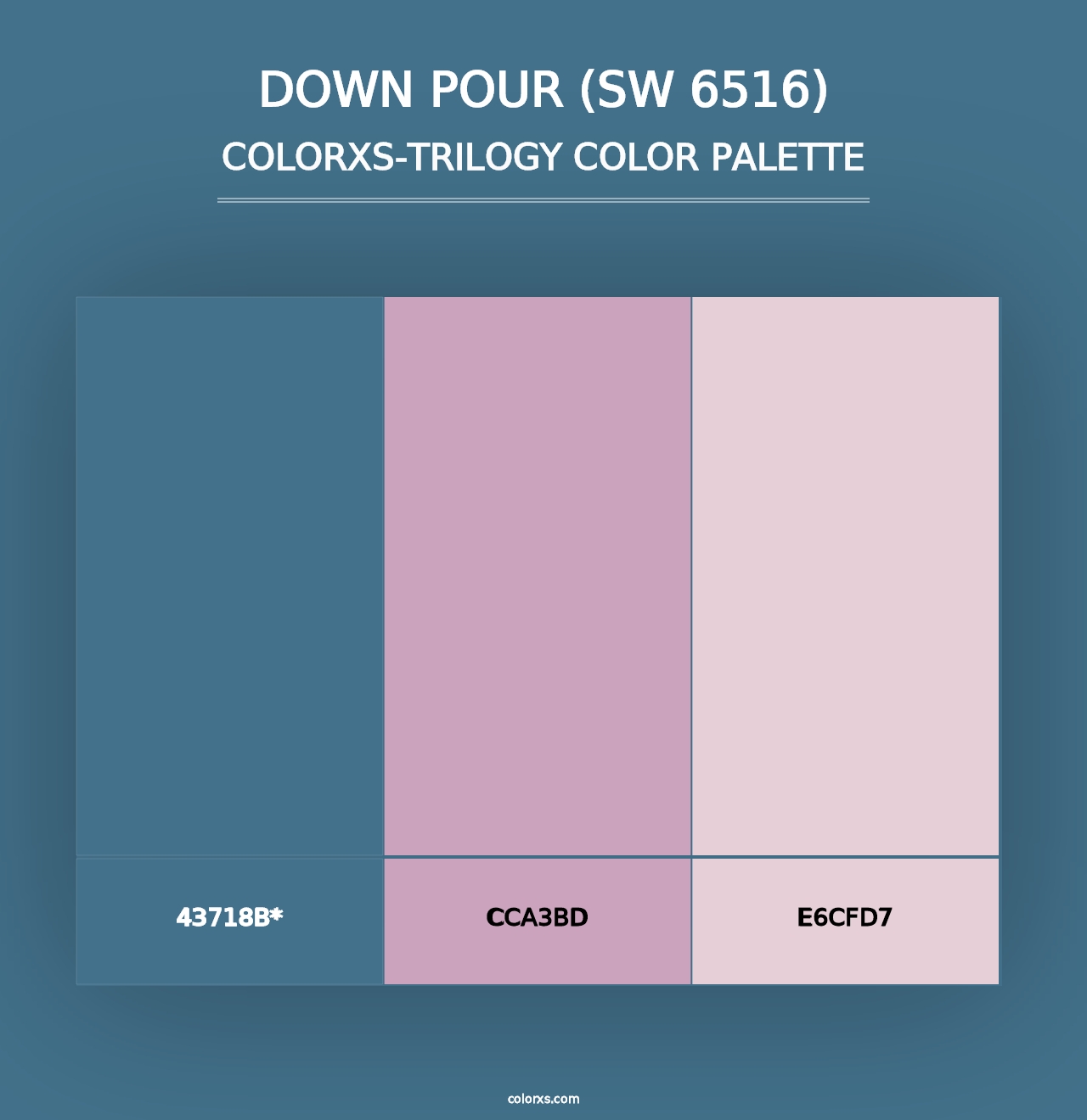 Down Pour (SW 6516) - Colorxs Trilogy Palette