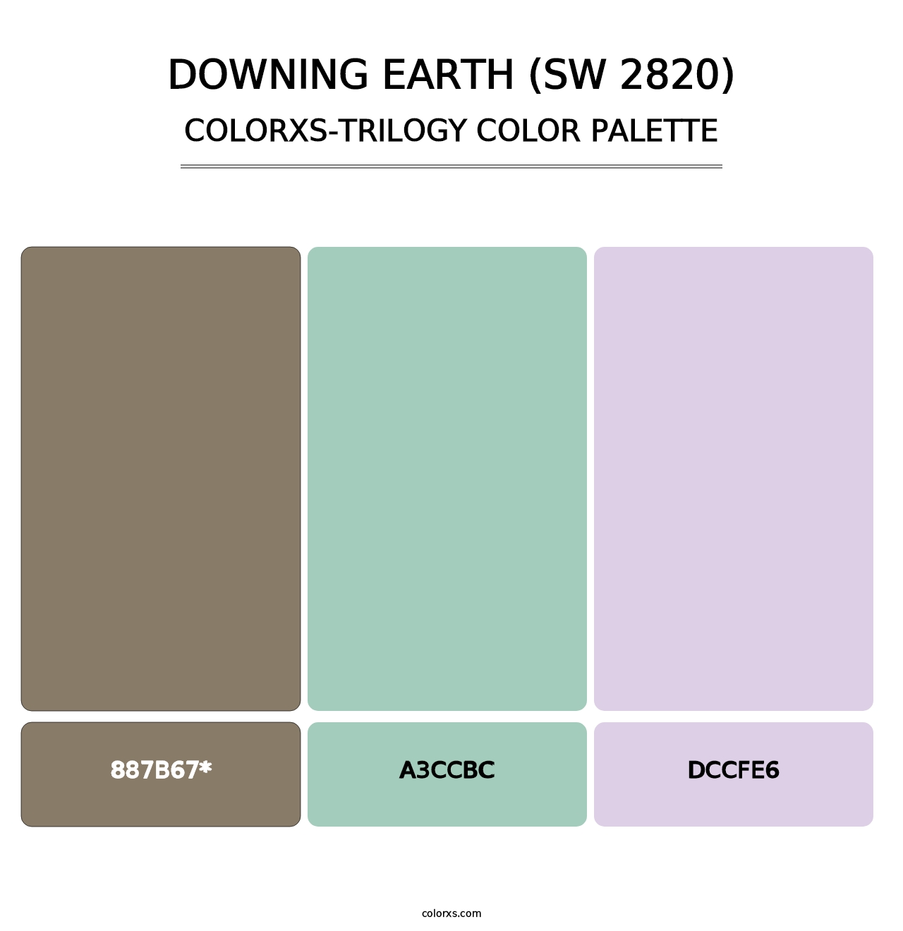 Downing Earth (SW 2820) - Colorxs Trilogy Palette