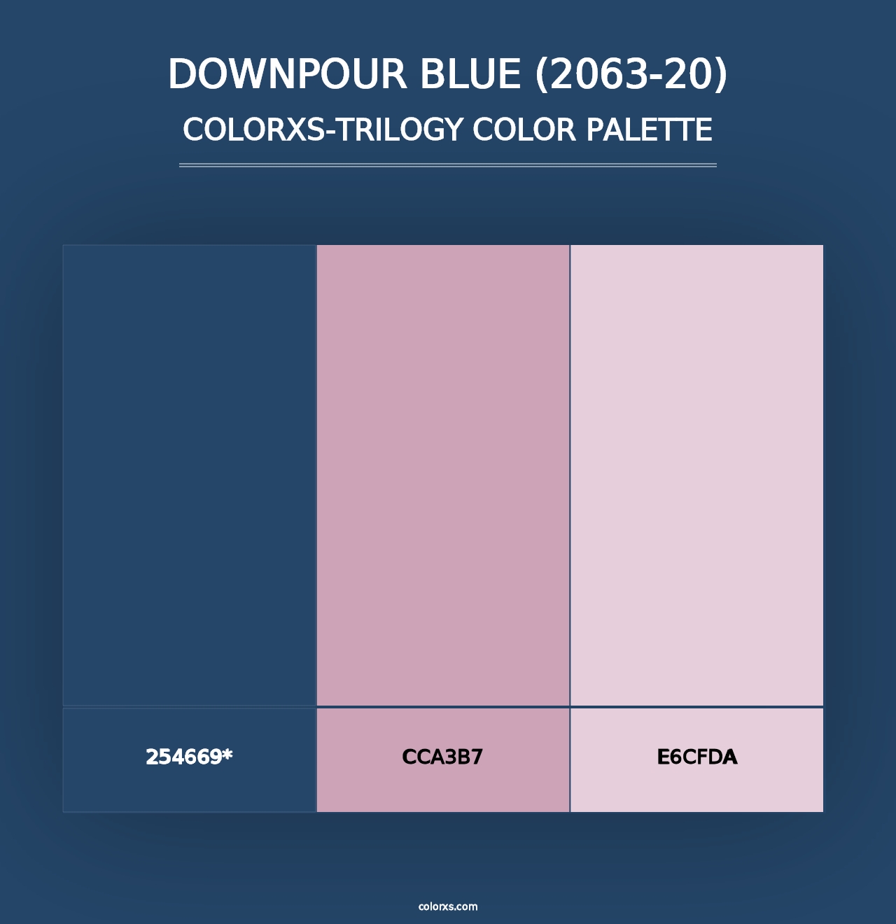 Downpour Blue (2063-20) - Colorxs Trilogy Palette