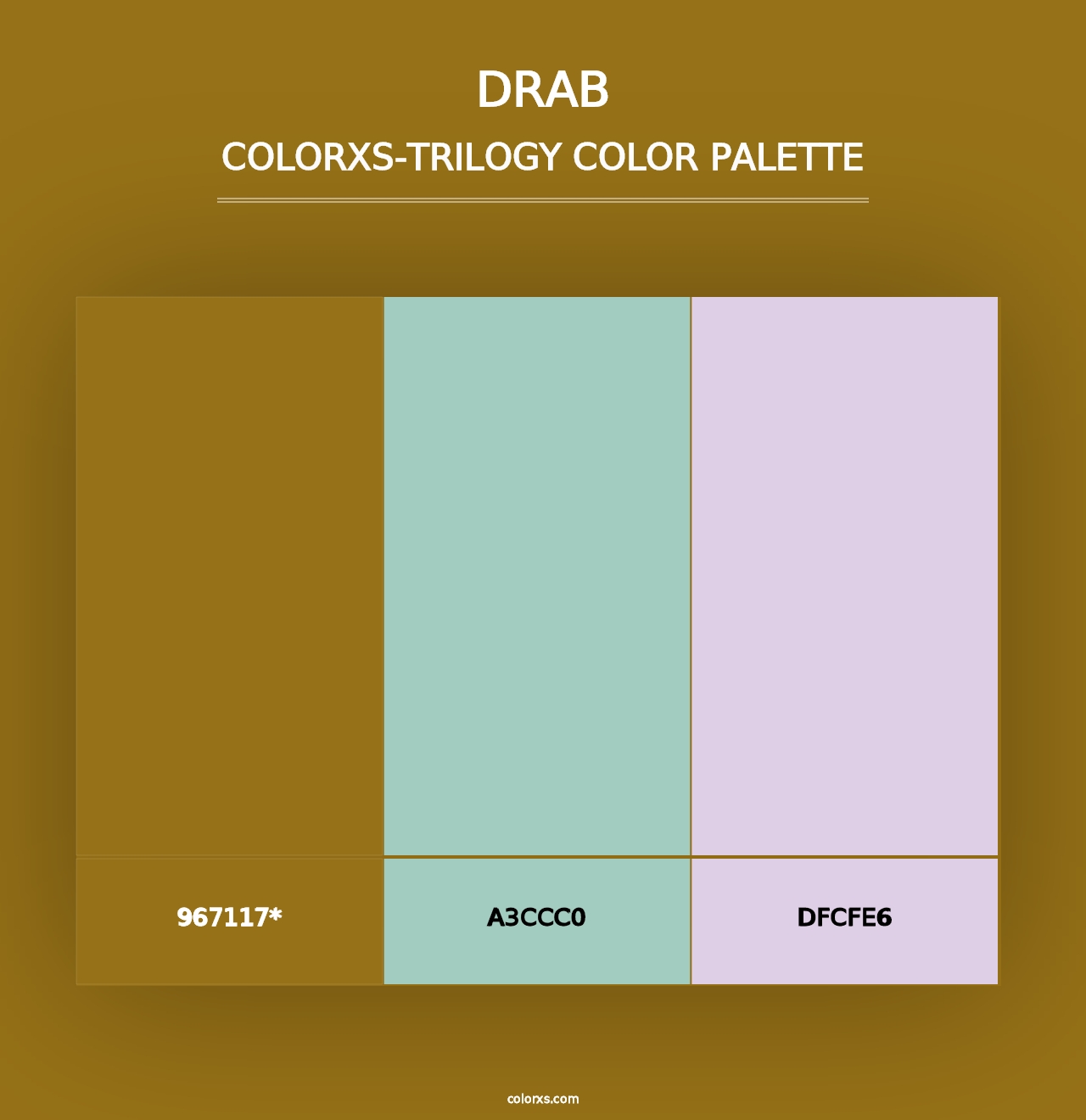 Drab - Colorxs Trilogy Palette