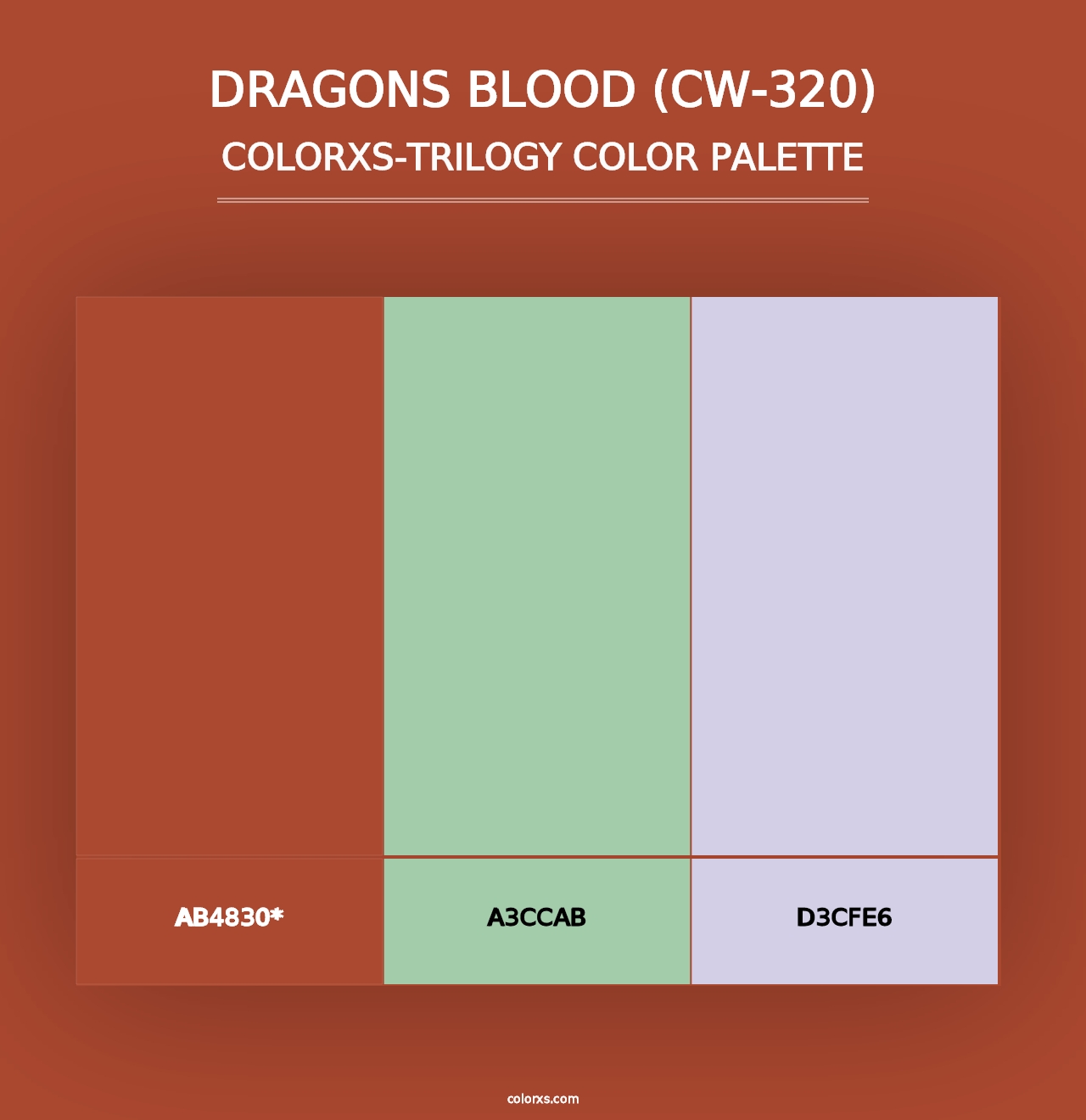 Dragons Blood (CW-320) - Colorxs Trilogy Palette