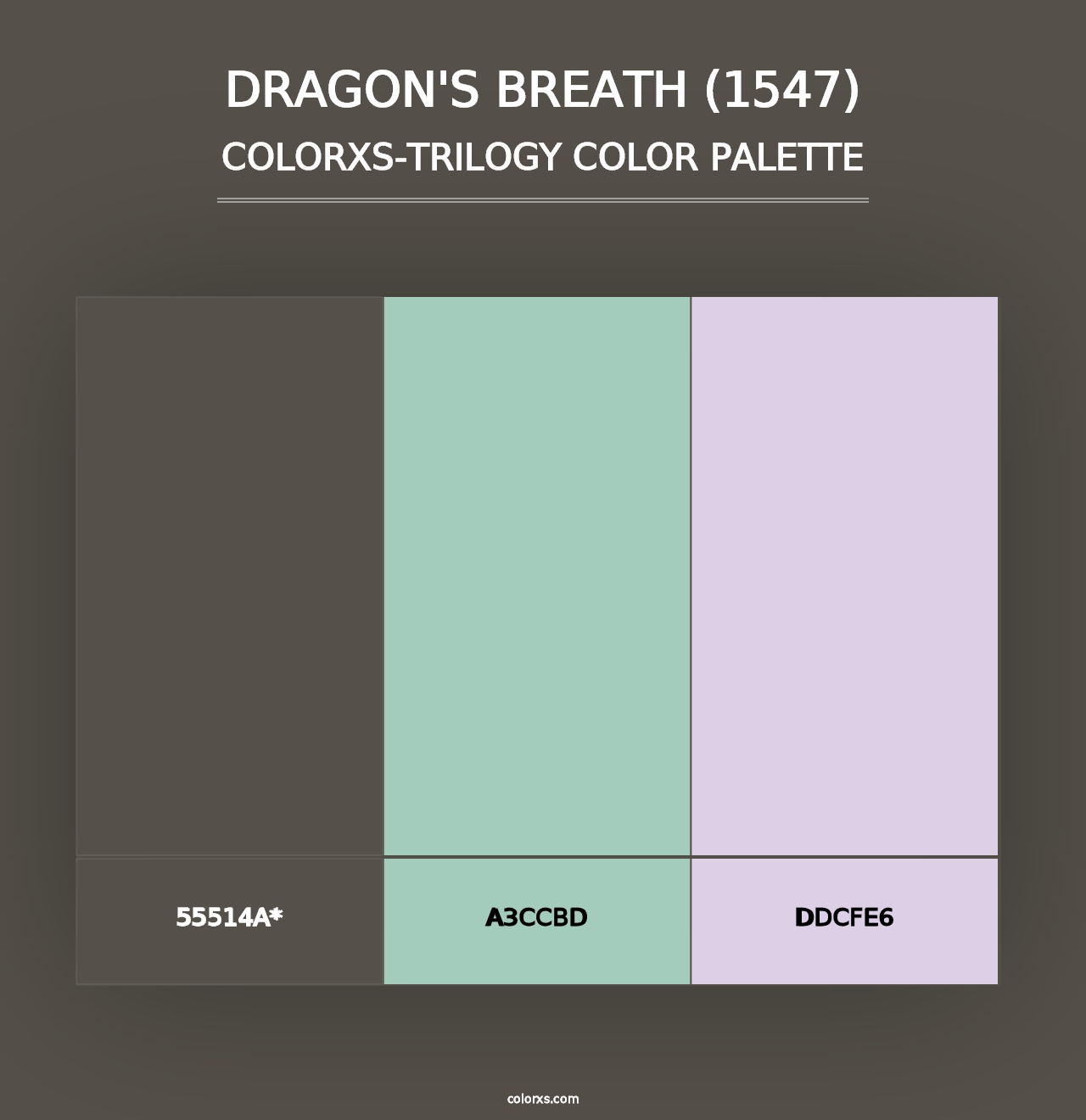 Dragon's Breath (1547) - Colorxs Trilogy Palette