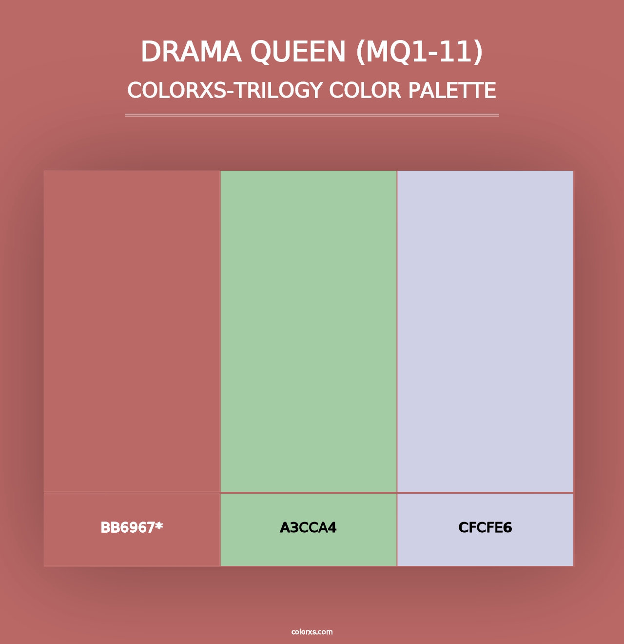 Drama Queen (MQ1-11) - Colorxs Trilogy Palette