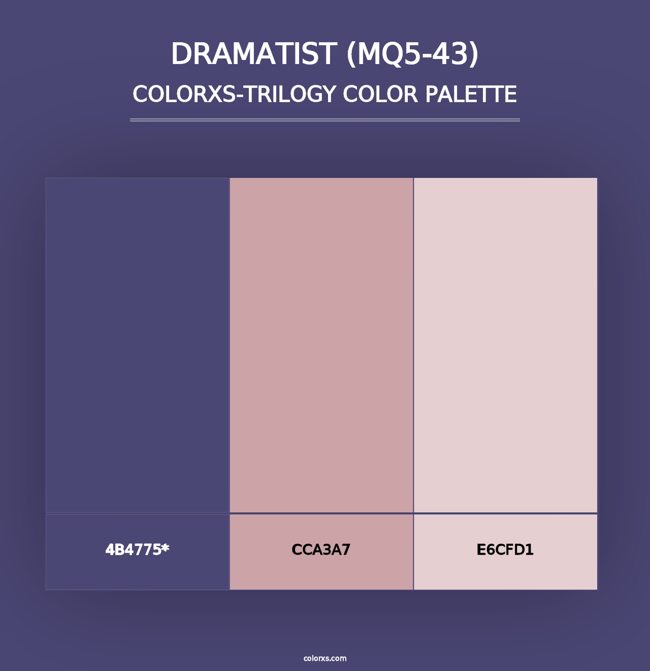 Dramatist (MQ5-43) - Colorxs Trilogy Palette