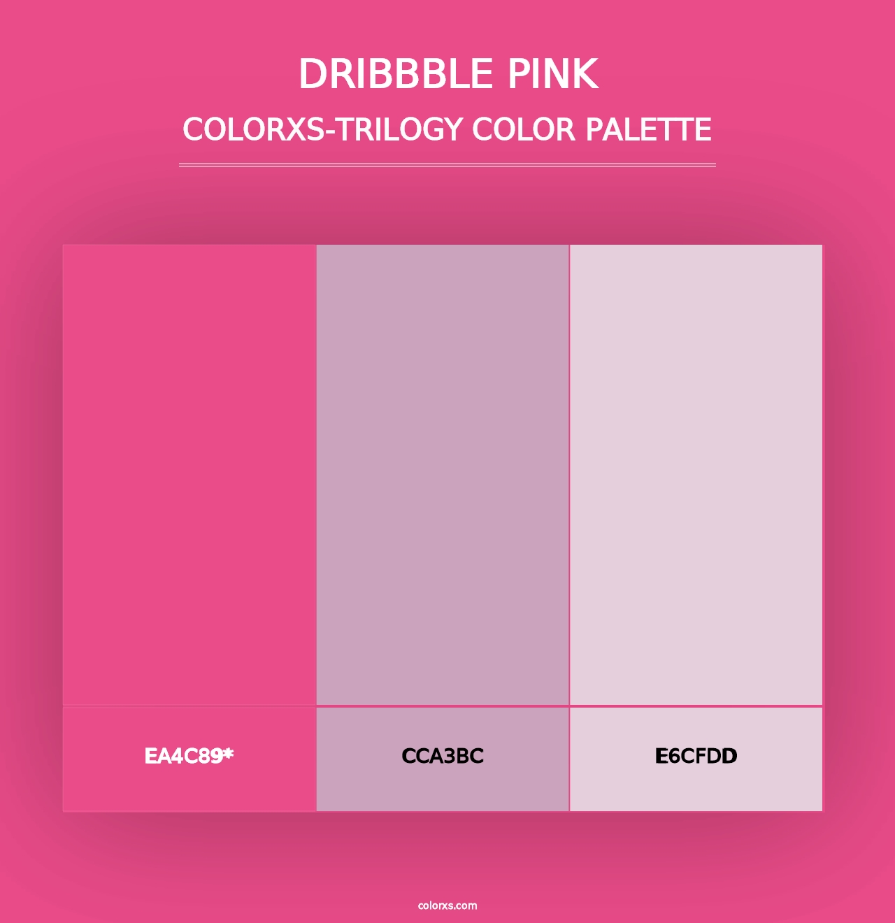 Dribbble Pink - Colorxs Trilogy Palette