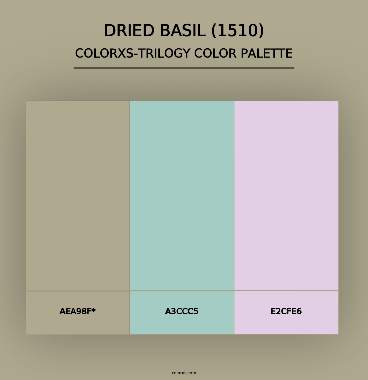 Dried Basil (1510) - Colorxs Trilogy Palette