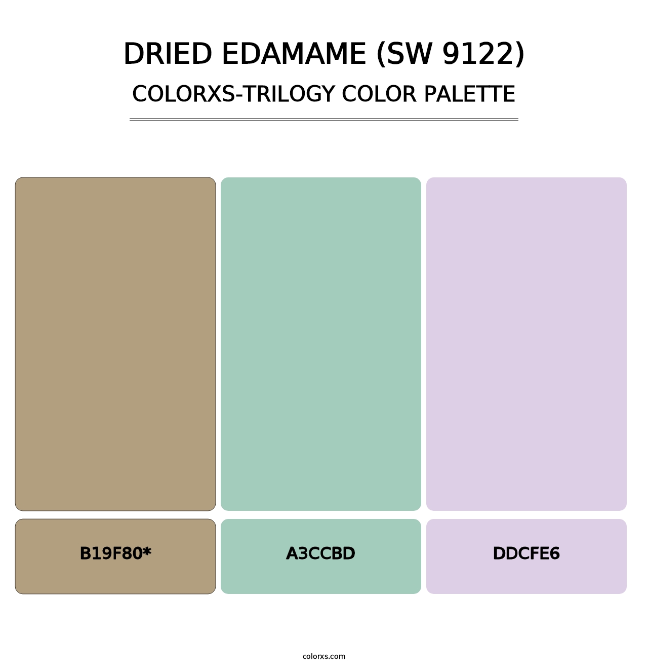 Dried Edamame (SW 9122) - Colorxs Trilogy Palette