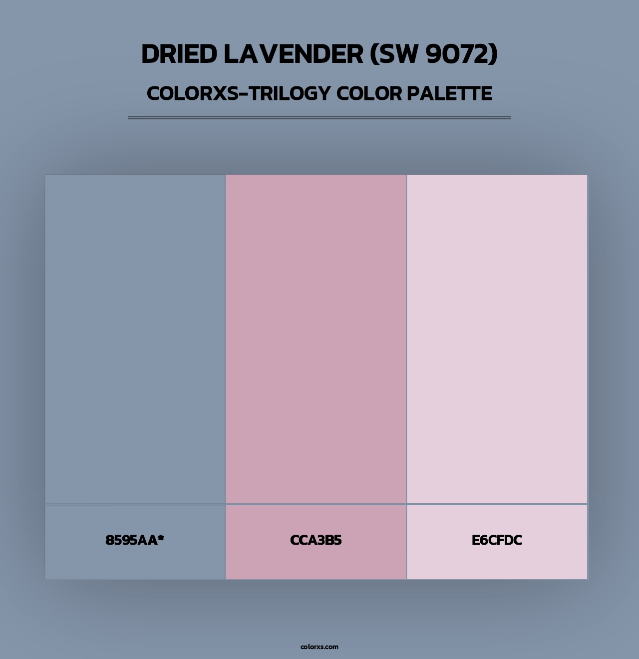 Dried Lavender (SW 9072) - Colorxs Trilogy Palette