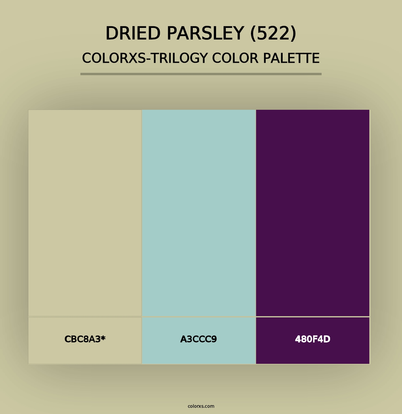 Dried Parsley (522) - Colorxs Trilogy Palette