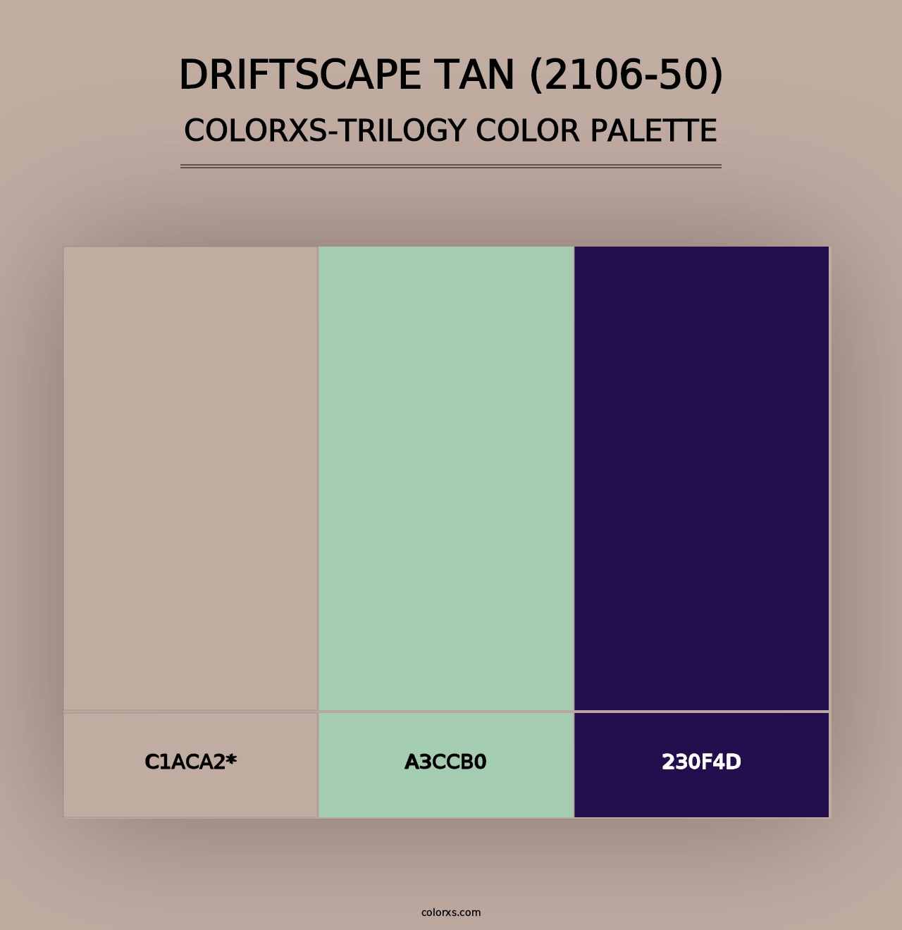 Driftscape Tan (2106-50) - Colorxs Trilogy Palette