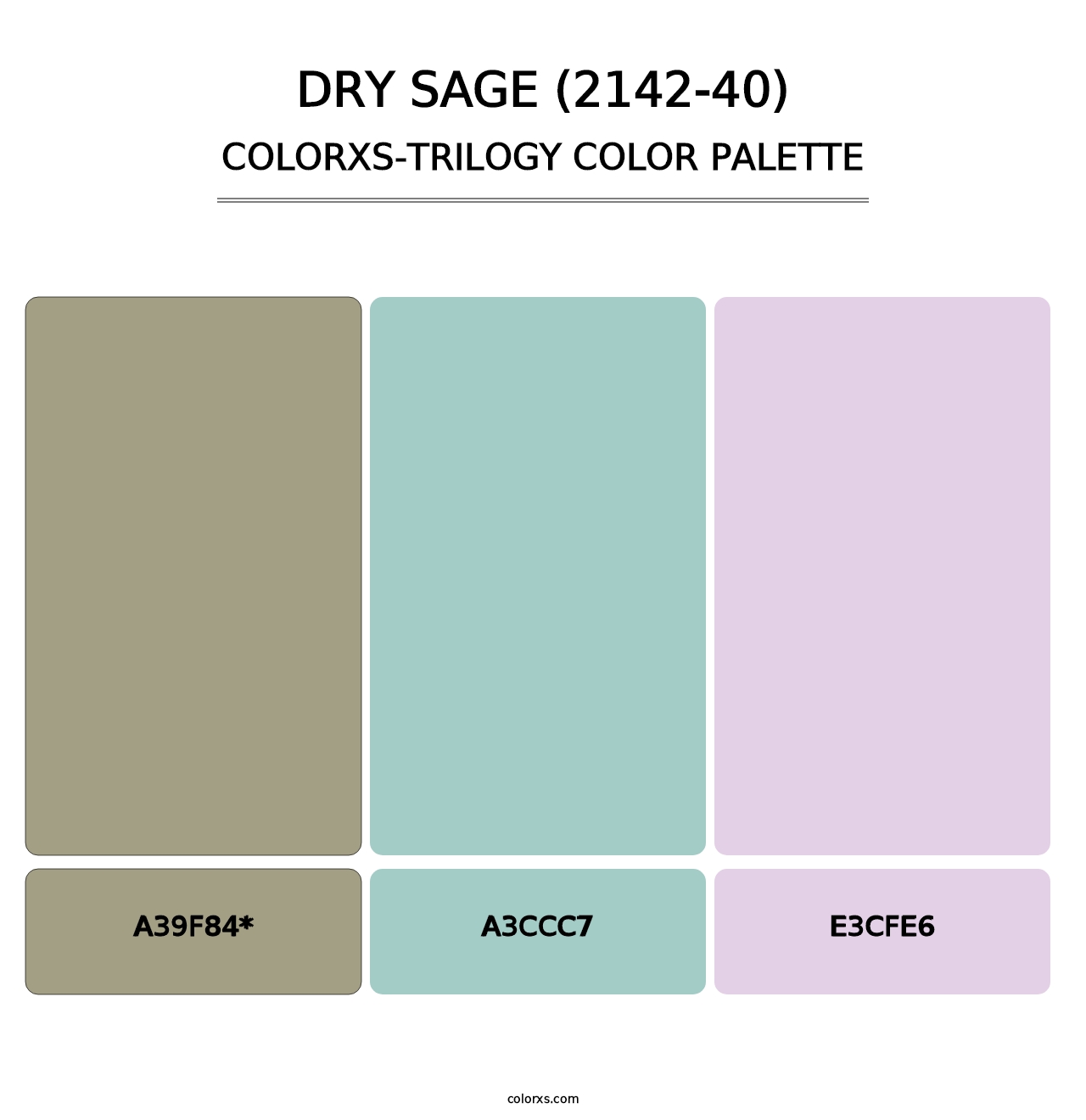 Dry Sage (2142-40) - Colorxs Trilogy Palette