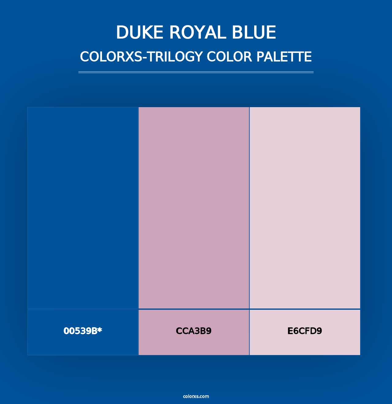 Duke Royal Blue - Colorxs Trilogy Palette