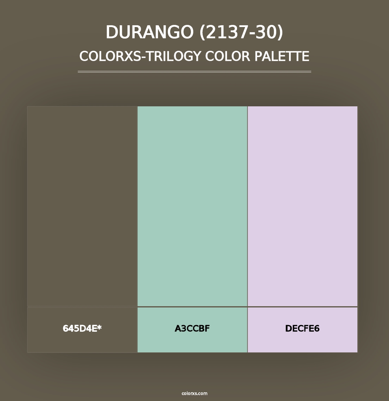 Durango (2137-30) - Colorxs Trilogy Palette