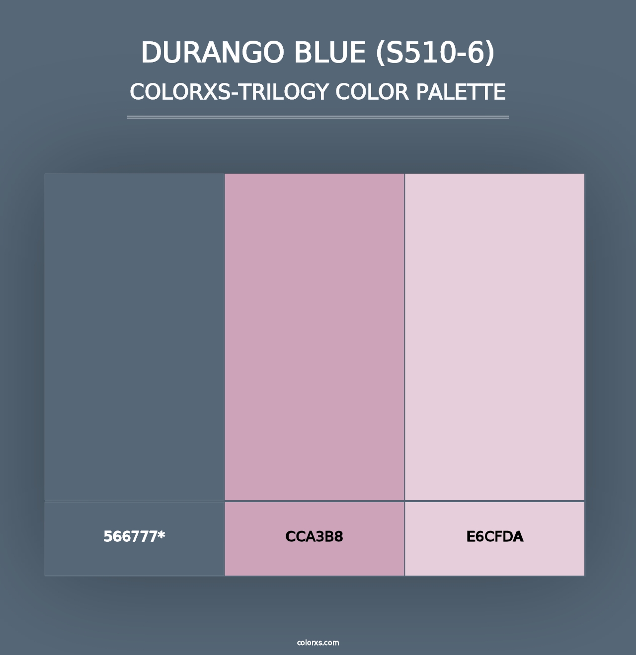 Durango Blue (S510-6) - Colorxs Trilogy Palette