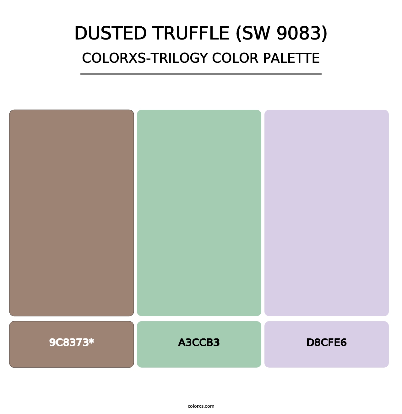 Dusted Truffle (SW 9083) - Colorxs Trilogy Palette