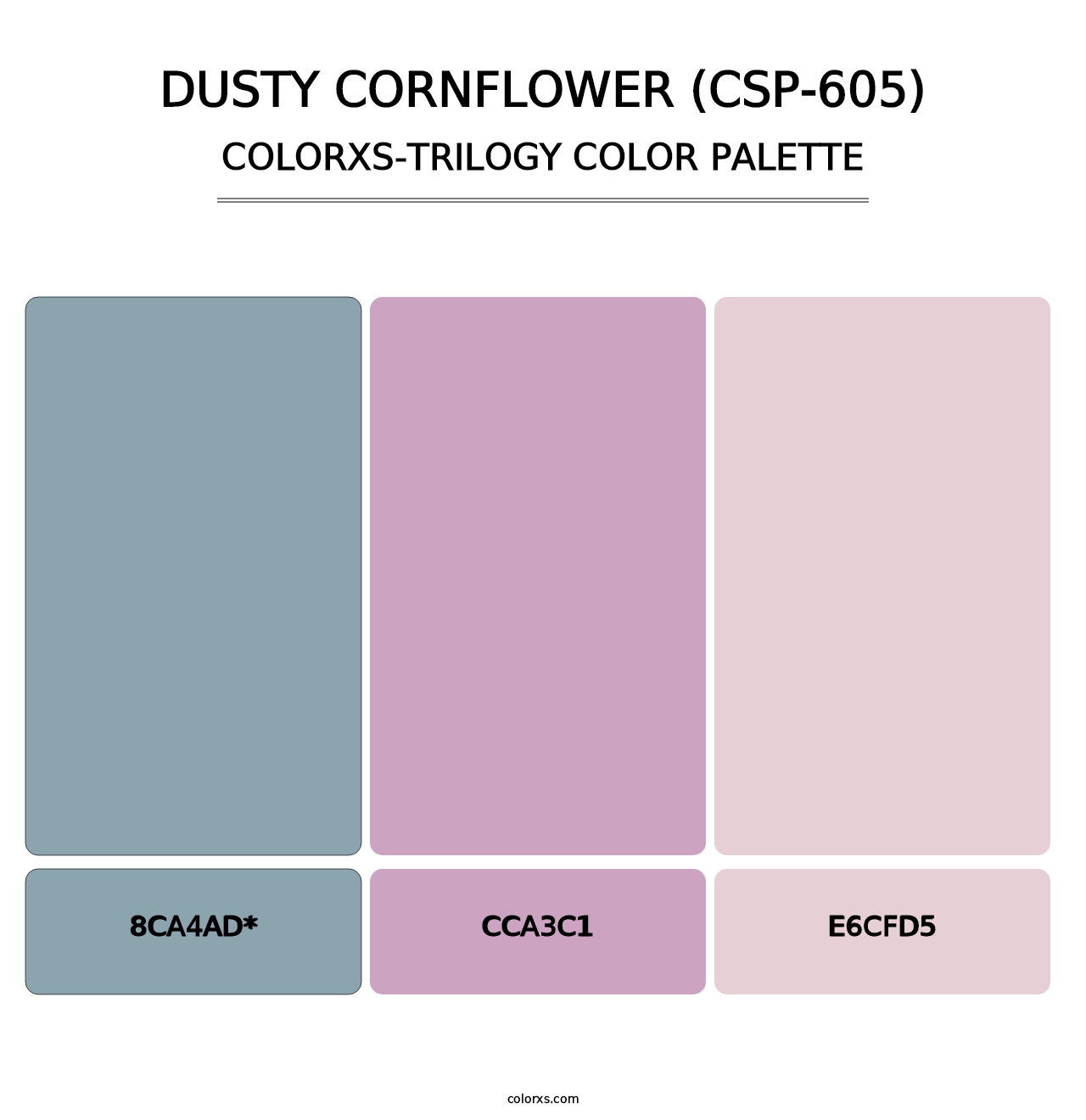 Dusty Cornflower (CSP-605) - Colorxs Trilogy Palette