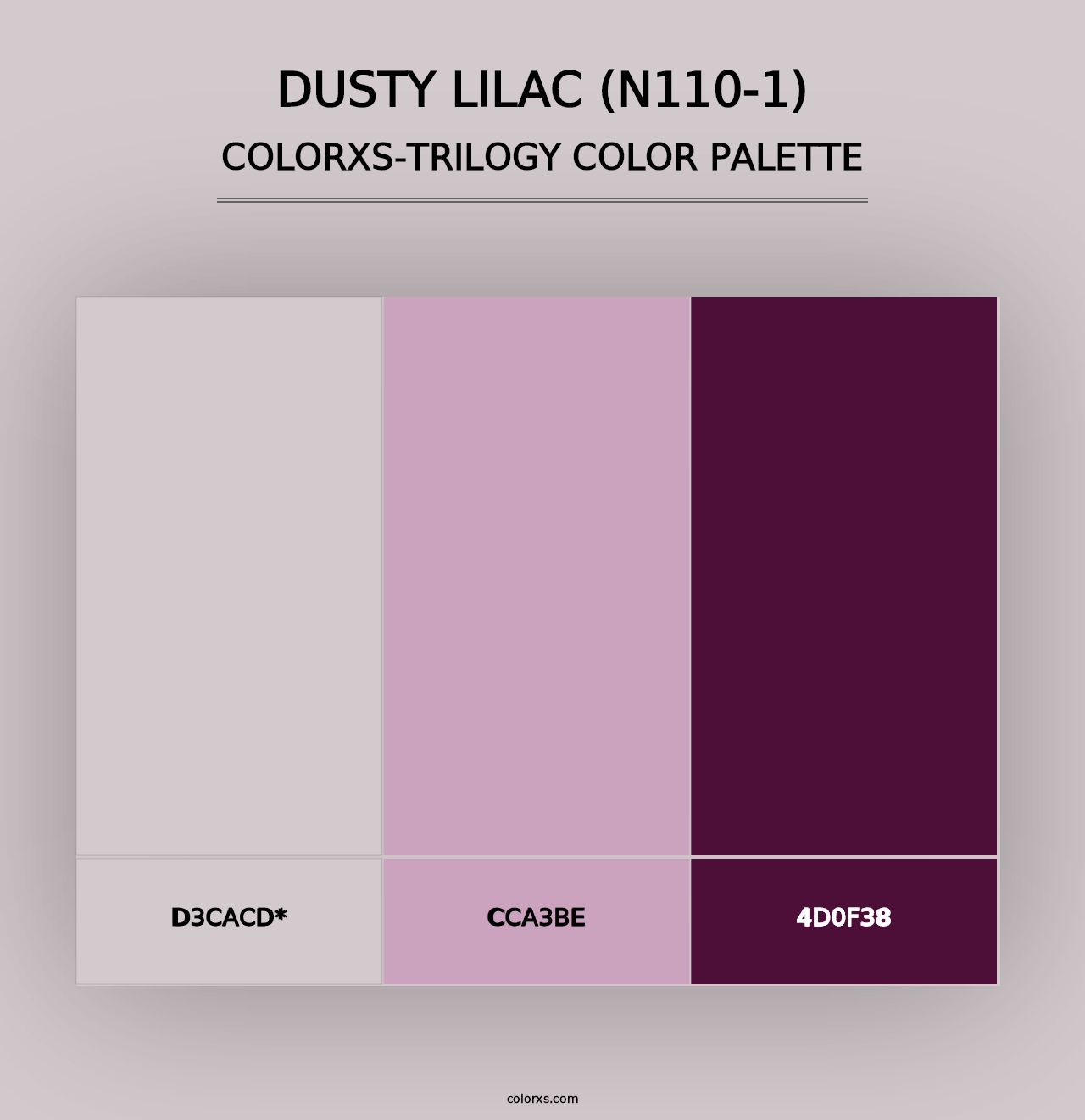 Dusty Lilac (N110-1) - Colorxs Trilogy Palette