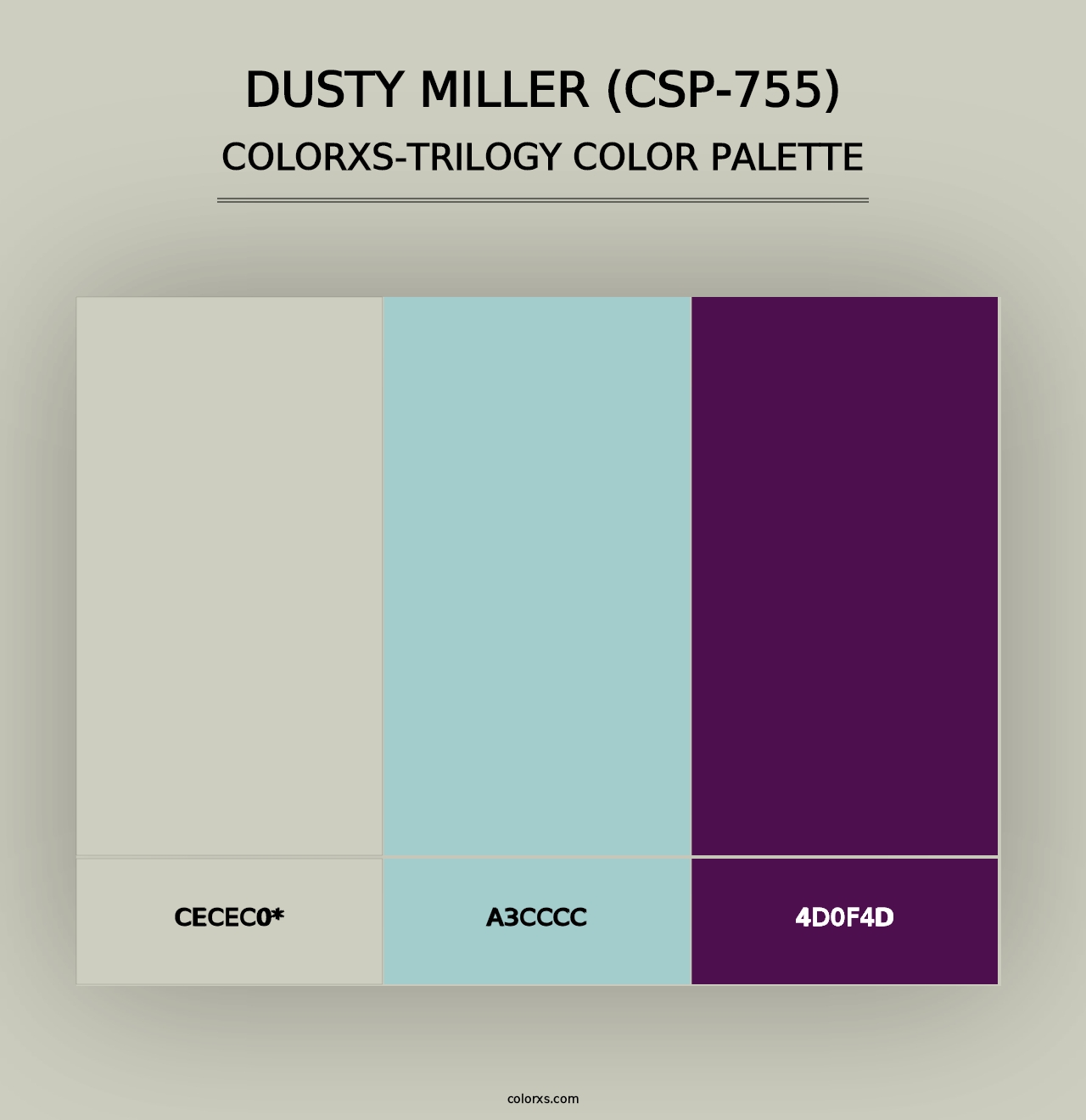 Dusty Miller (CSP-755) - Colorxs Trilogy Palette