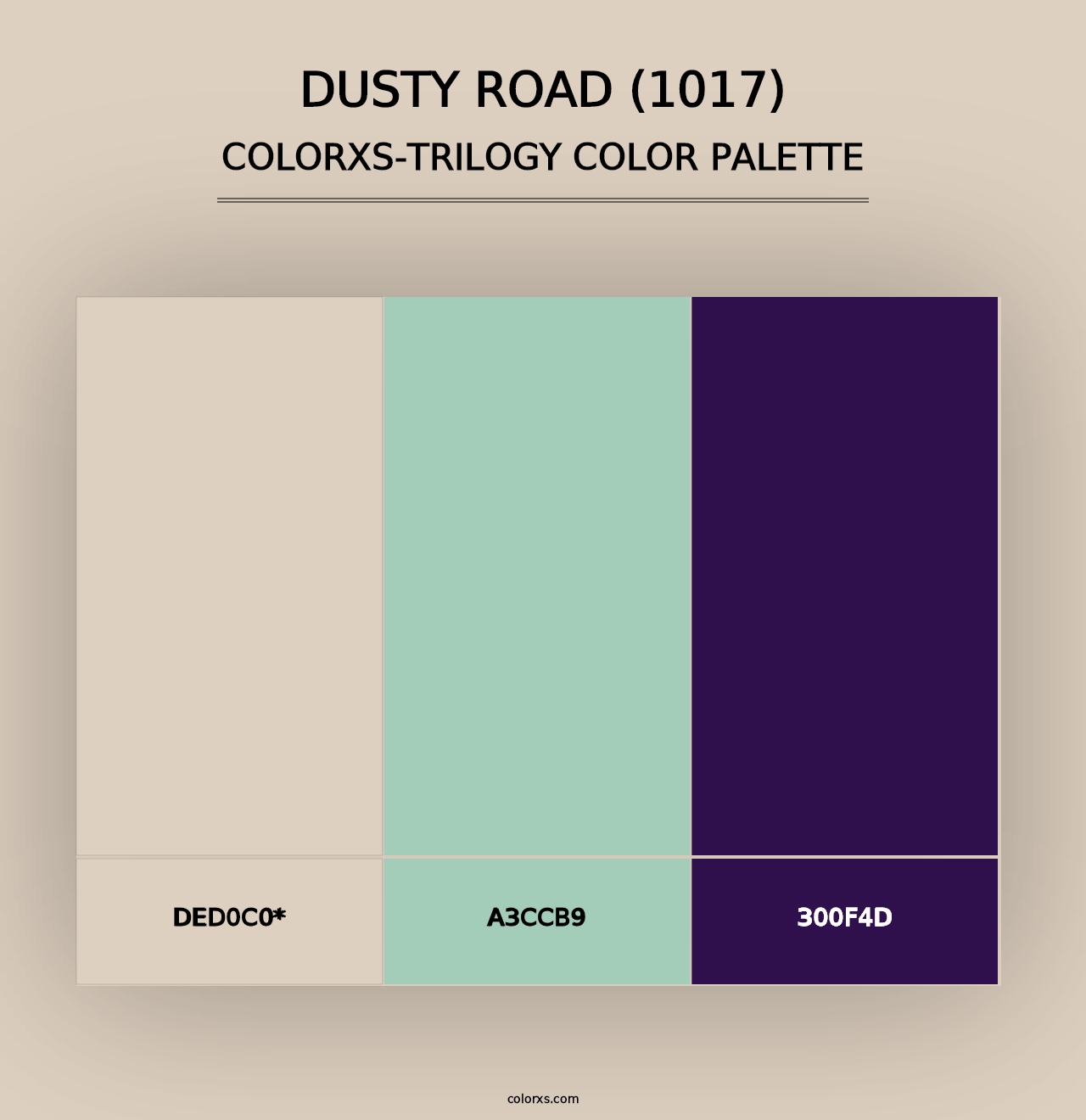 Dusty Road (1017) - Colorxs Trilogy Palette