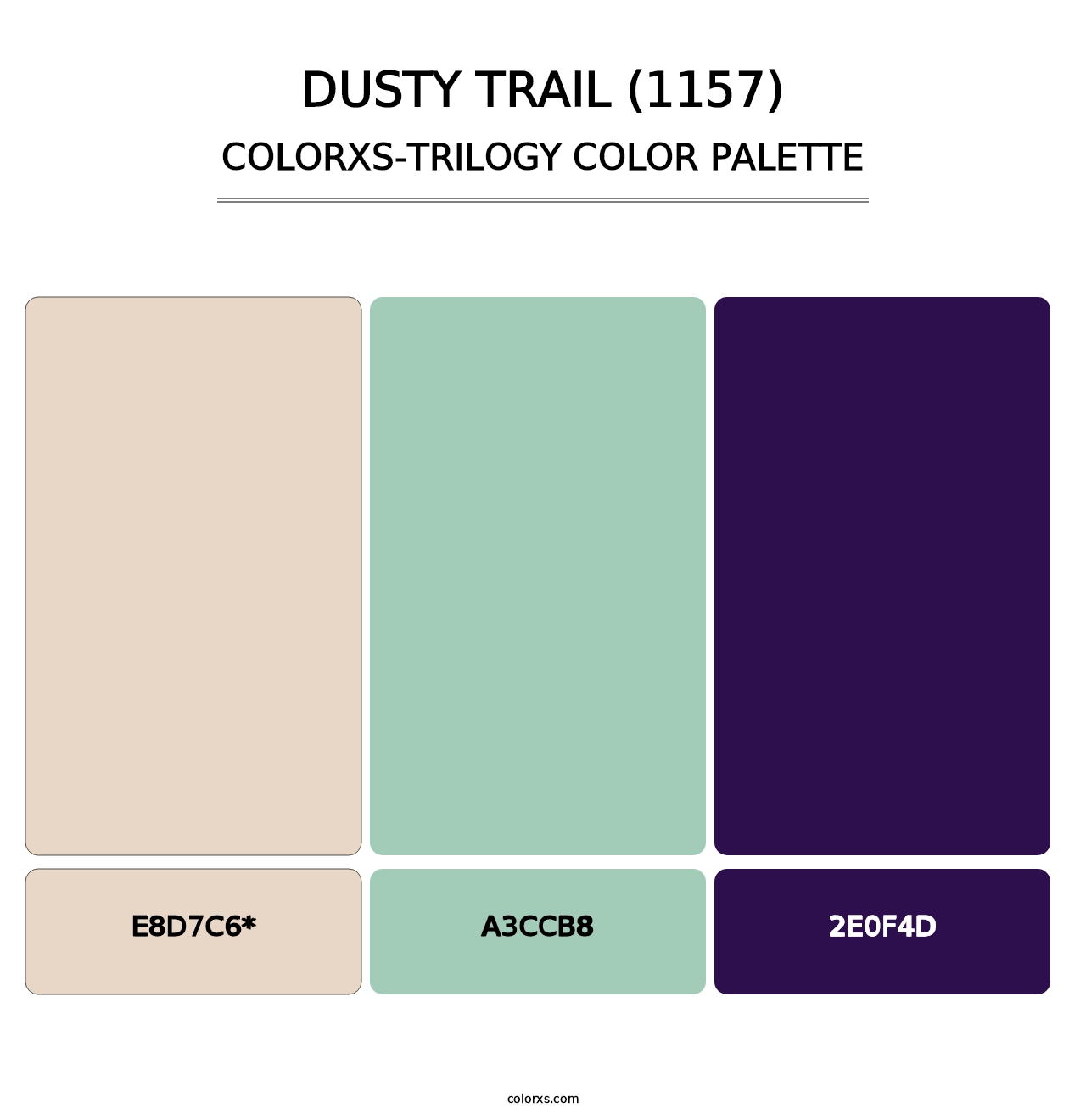 Dusty Trail (1157) - Colorxs Trilogy Palette