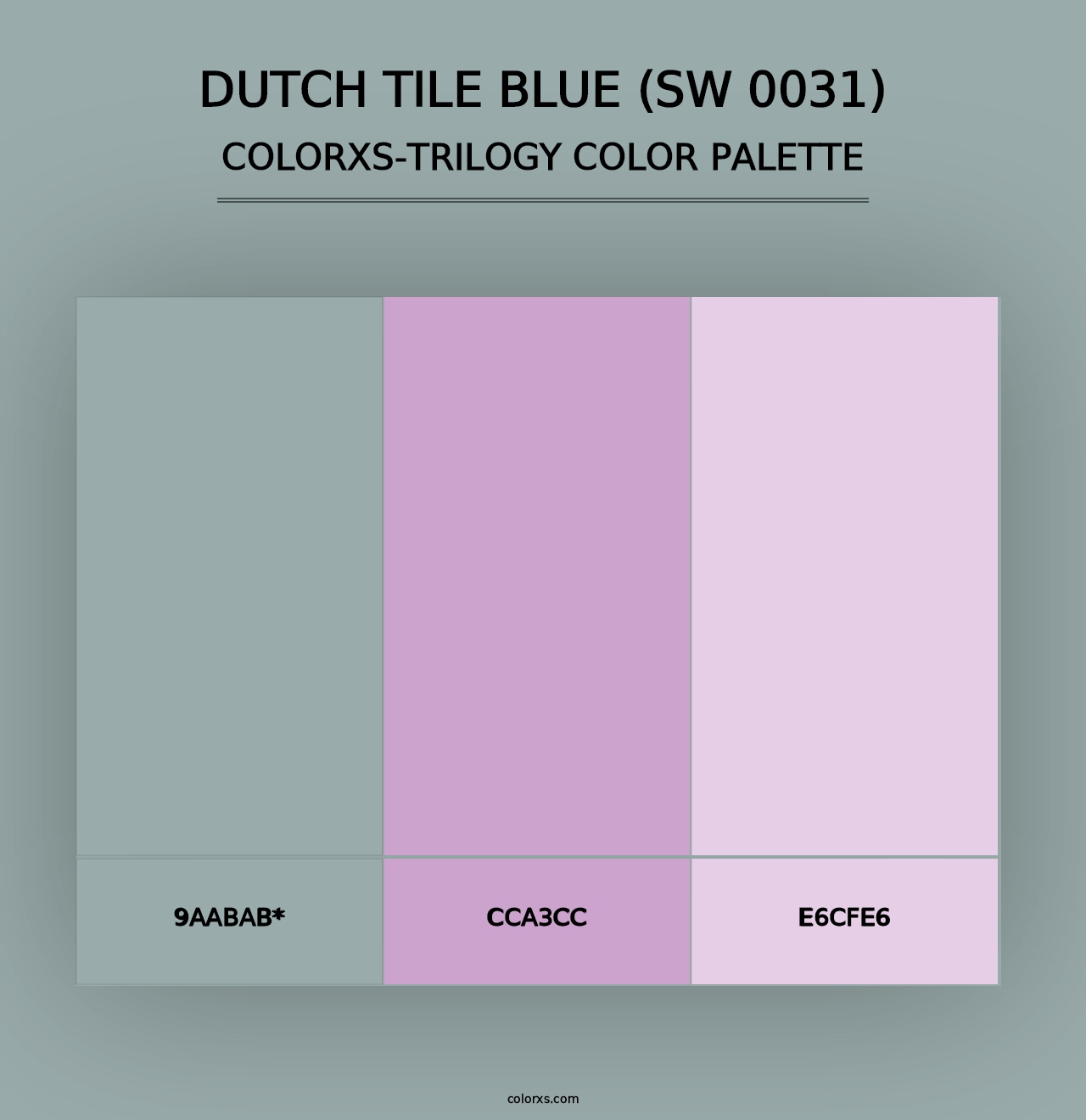 Dutch Tile Blue (SW 0031) - Colorxs Trilogy Palette