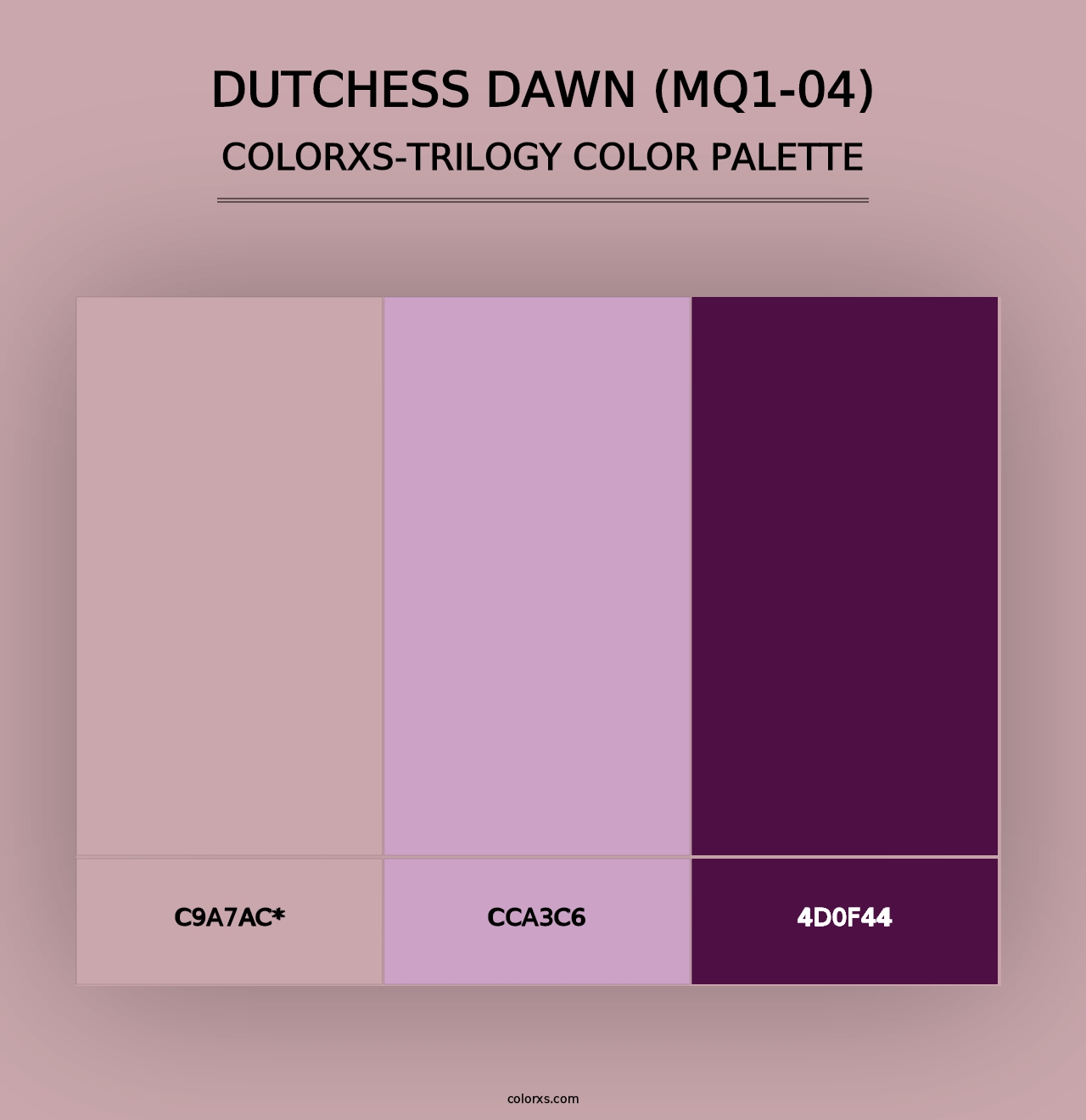 Dutchess Dawn (MQ1-04) - Colorxs Trilogy Palette