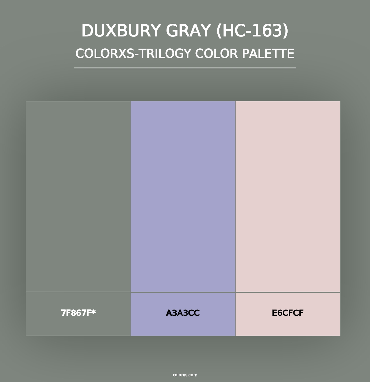 Duxbury Gray (HC-163) - Colorxs Trilogy Palette