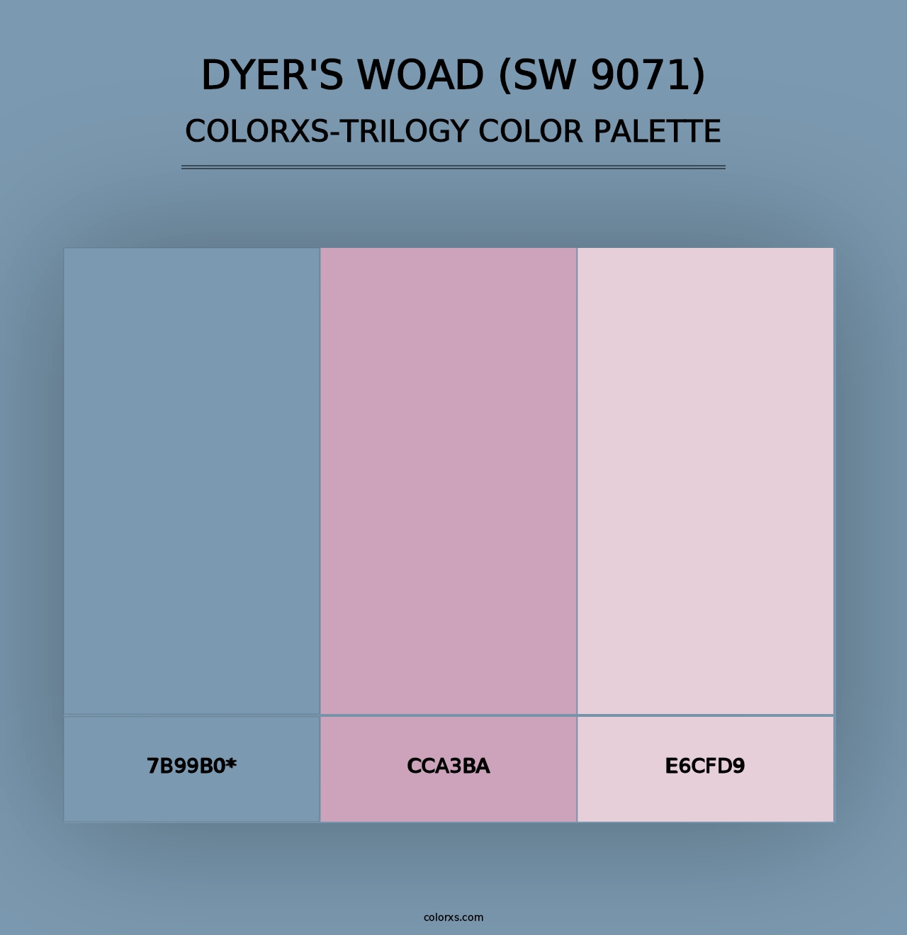 Dyer's Woad (SW 9071) - Colorxs Trilogy Palette