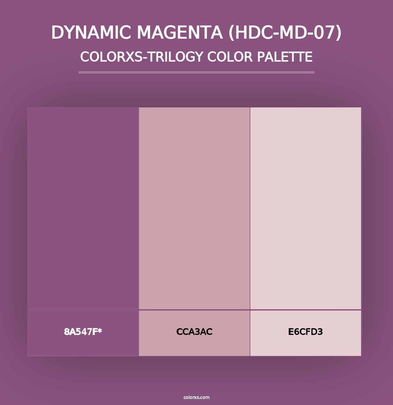 Dynamic Magenta (HDC-MD-07) - Colorxs Trilogy Palette