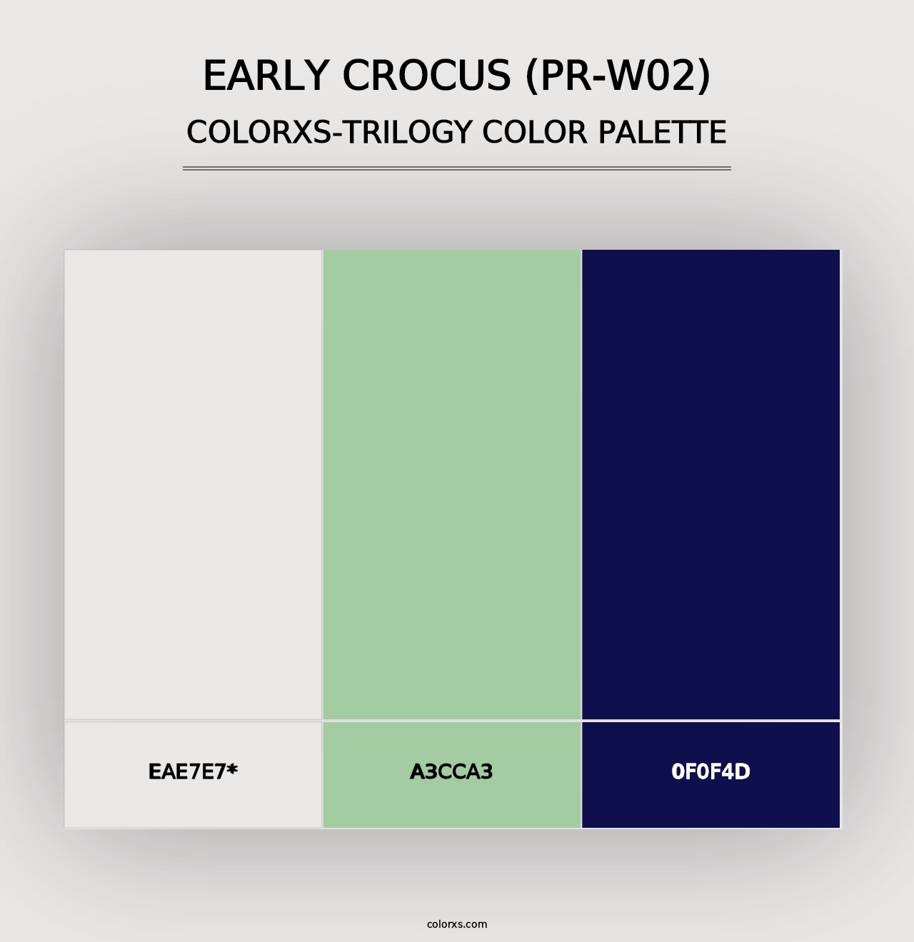 Early Crocus (PR-W02) - Colorxs Trilogy Palette