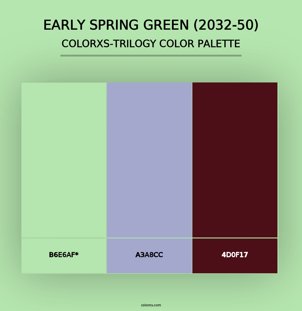 Early Spring Green (2032-50) - Colorxs Trilogy Palette