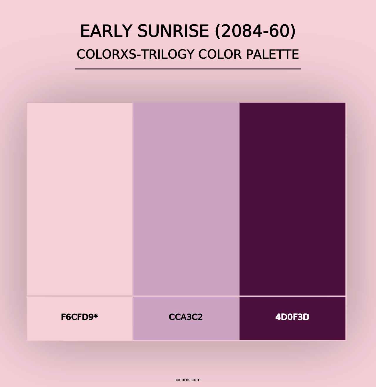 Early Sunrise (2084-60) - Colorxs Trilogy Palette