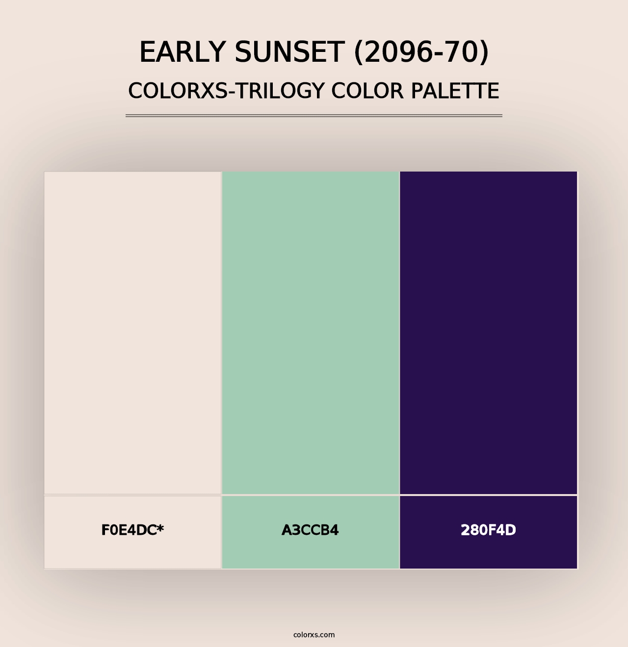 Early Sunset (2096-70) - Colorxs Trilogy Palette