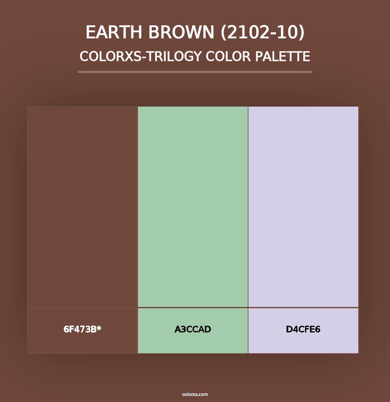 Earth Brown (2102-10) - Colorxs Trilogy Palette