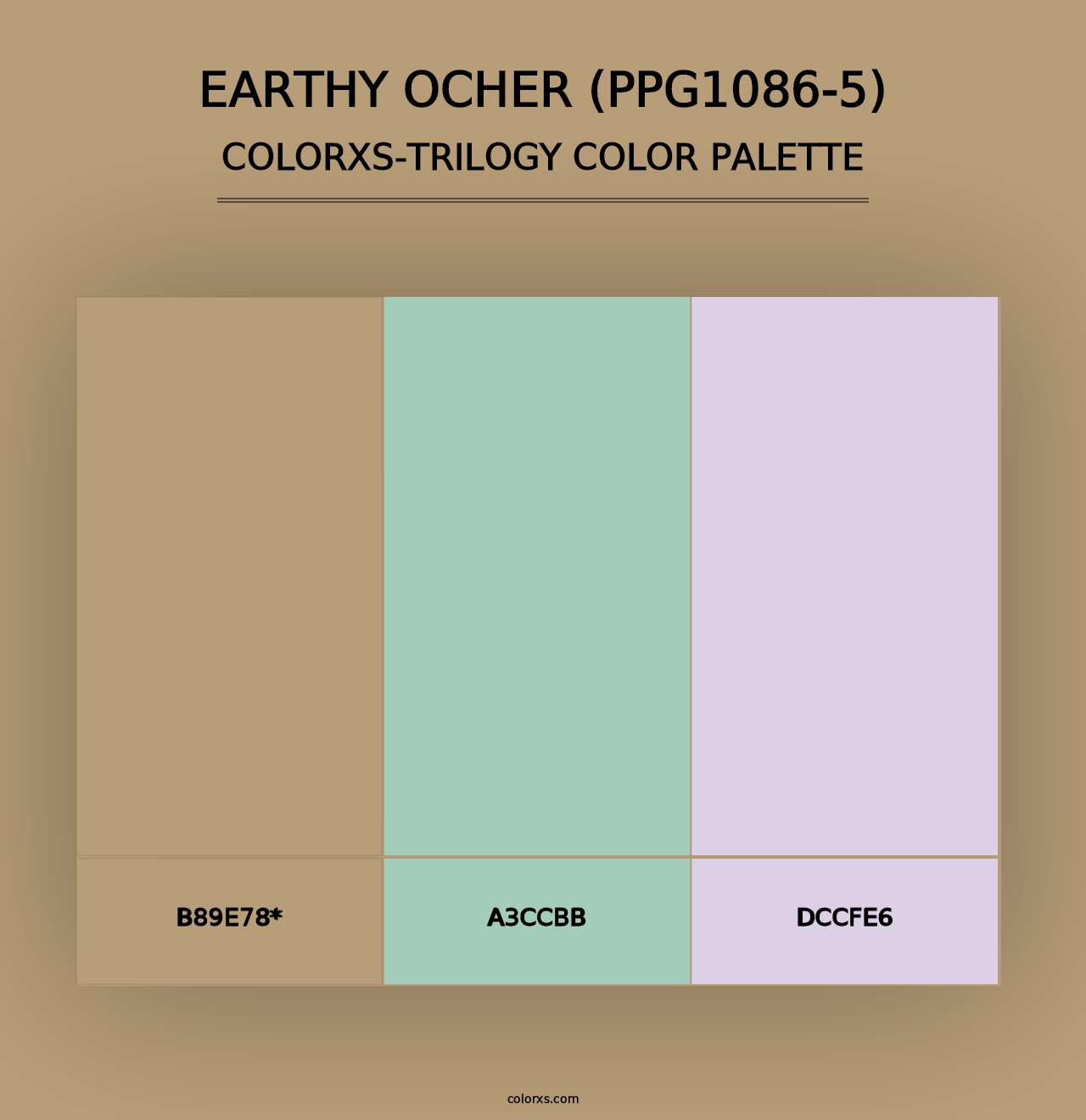 Earthy Ocher (PPG1086-5) - Colorxs Trilogy Palette