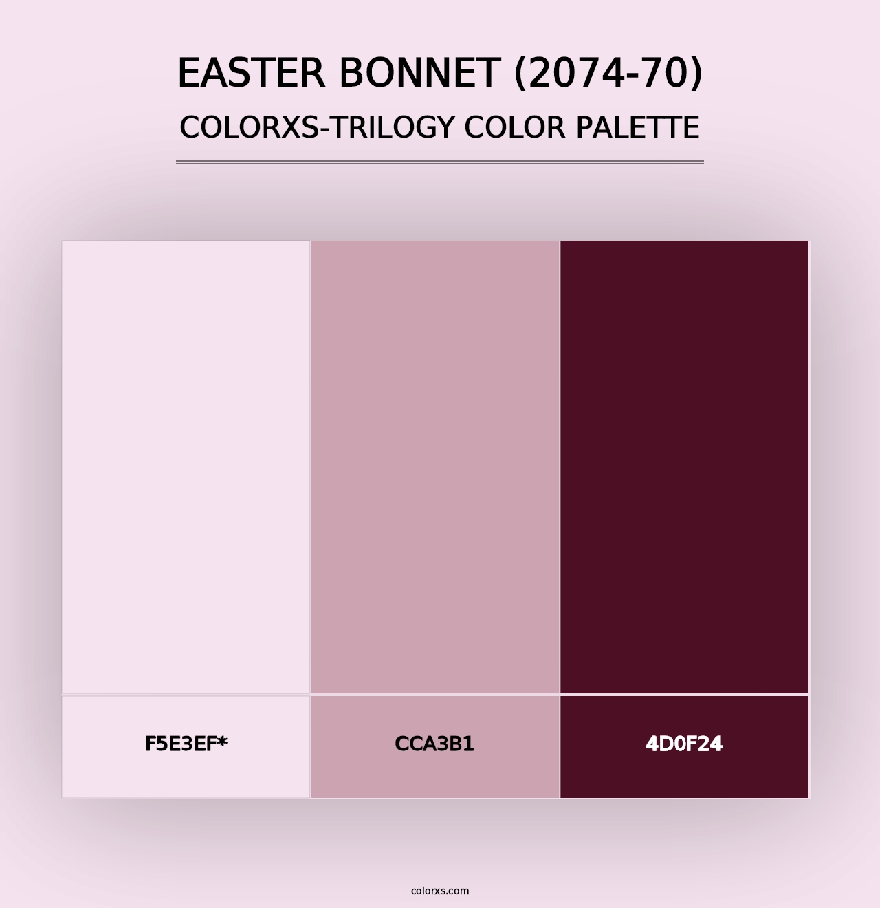 Easter Bonnet (2074-70) - Colorxs Trilogy Palette