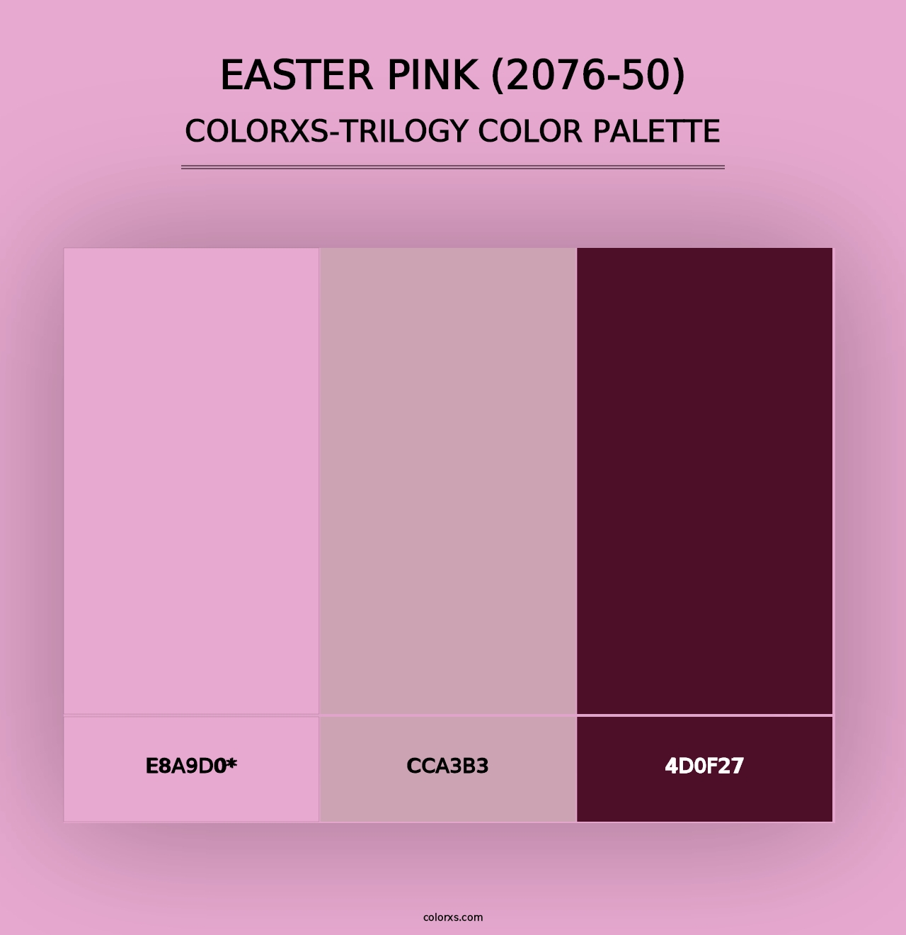 Easter Pink (2076-50) - Colorxs Trilogy Palette