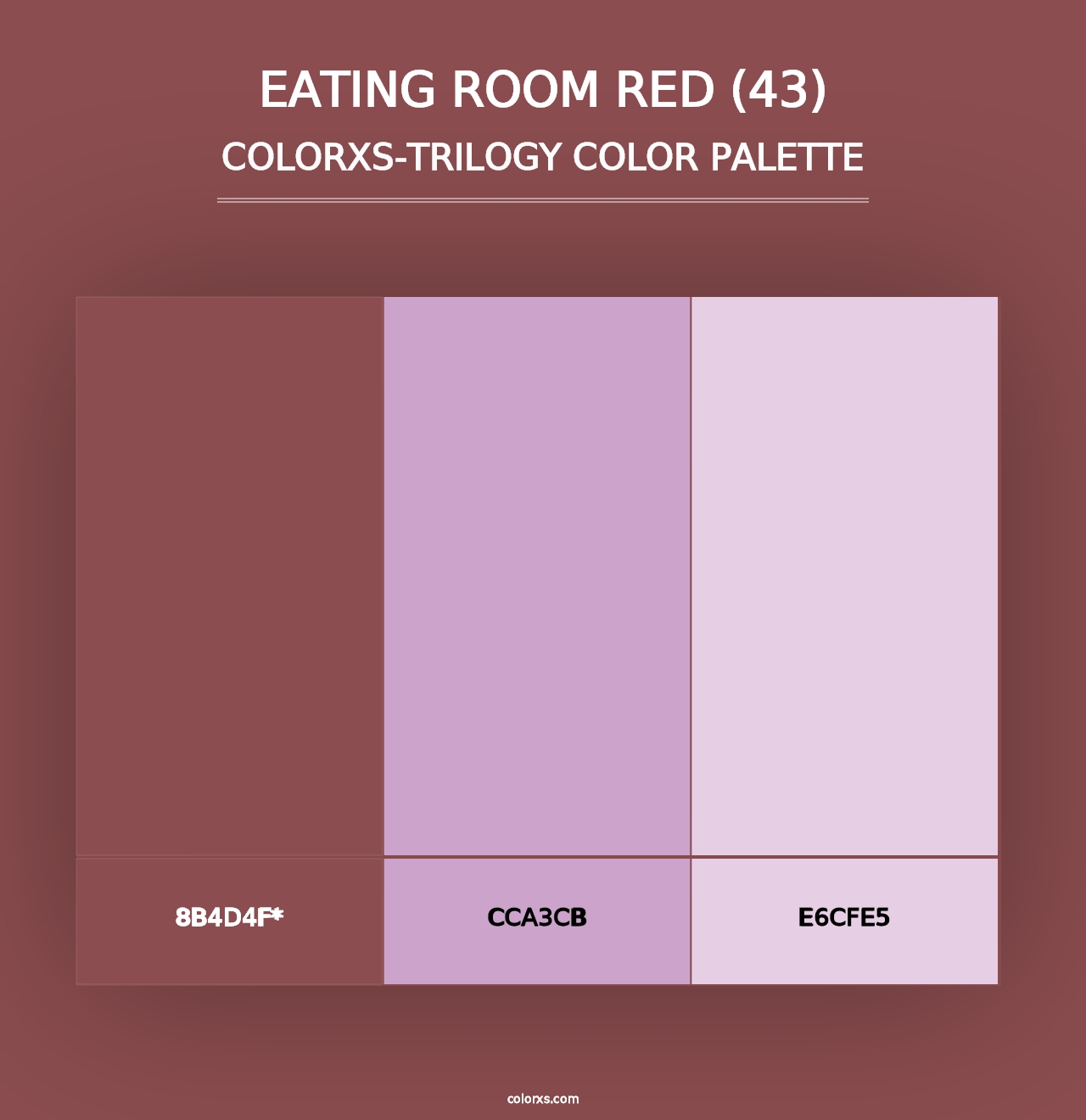 Eating Room Red (43) - Colorxs Trilogy Palette