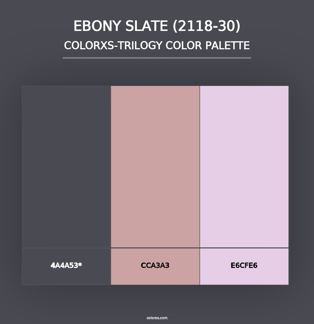 Ebony Slate (2118-30) - Colorxs Trilogy Palette