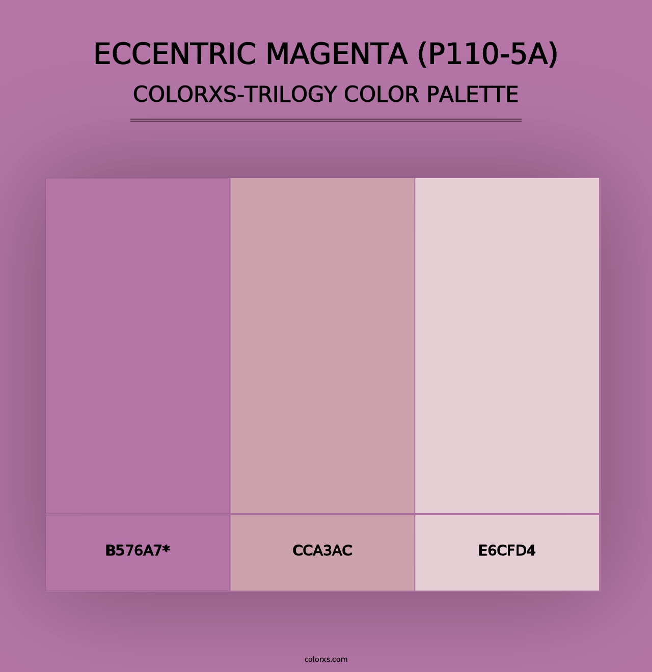 Eccentric Magenta (P110-5A) - Colorxs Trilogy Palette